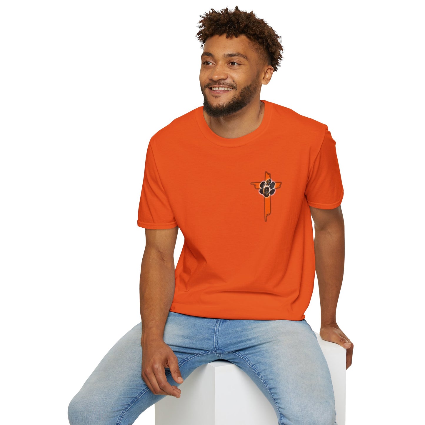 Rosman Tigers Faith & Pride Tee – Cross & Paw Front | Bold Tiger Back Design