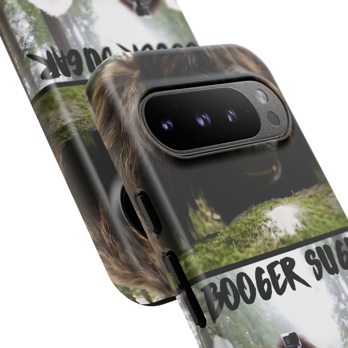 Protect your phone with pure cryptid chaos. Bigfoot and Yeti talkin’ booger sugar in full feral fashion. Weird? Yes. Iconic? Absolutely. 🦶❄️💨 #StayMythical