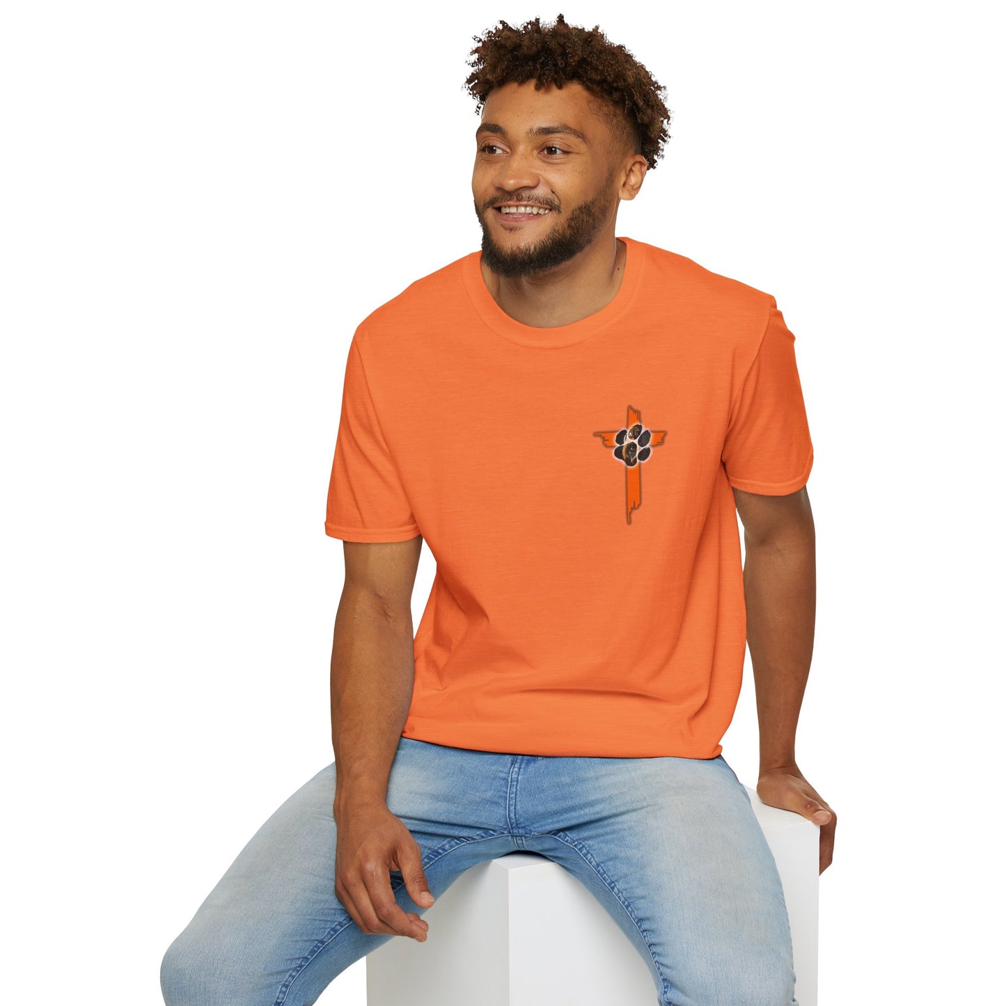 Rosman Tigers Faith & Pride Tee – Cross & Paw Front | Bold Tiger Back Design