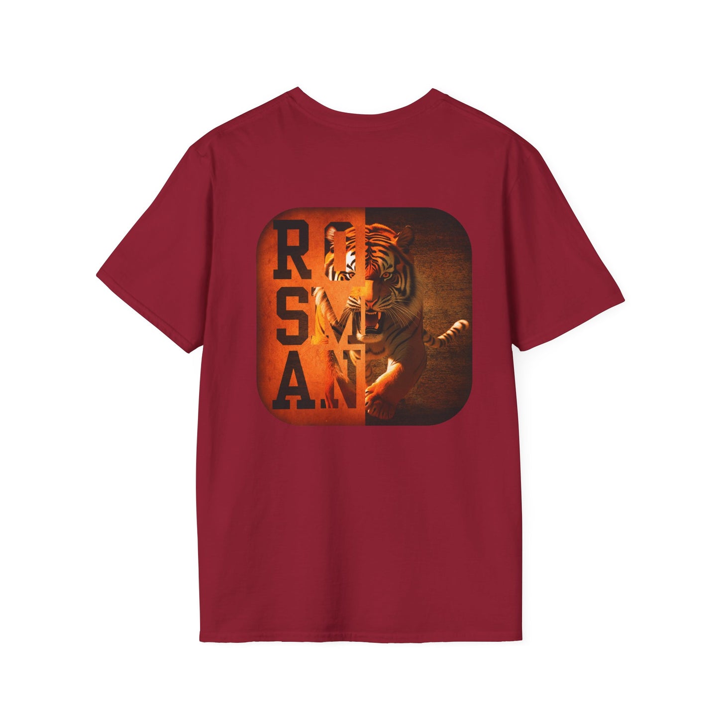 Rosman Tigers Faith & Pride Tee – Cross & Paw Front | Bold Tiger Back Design