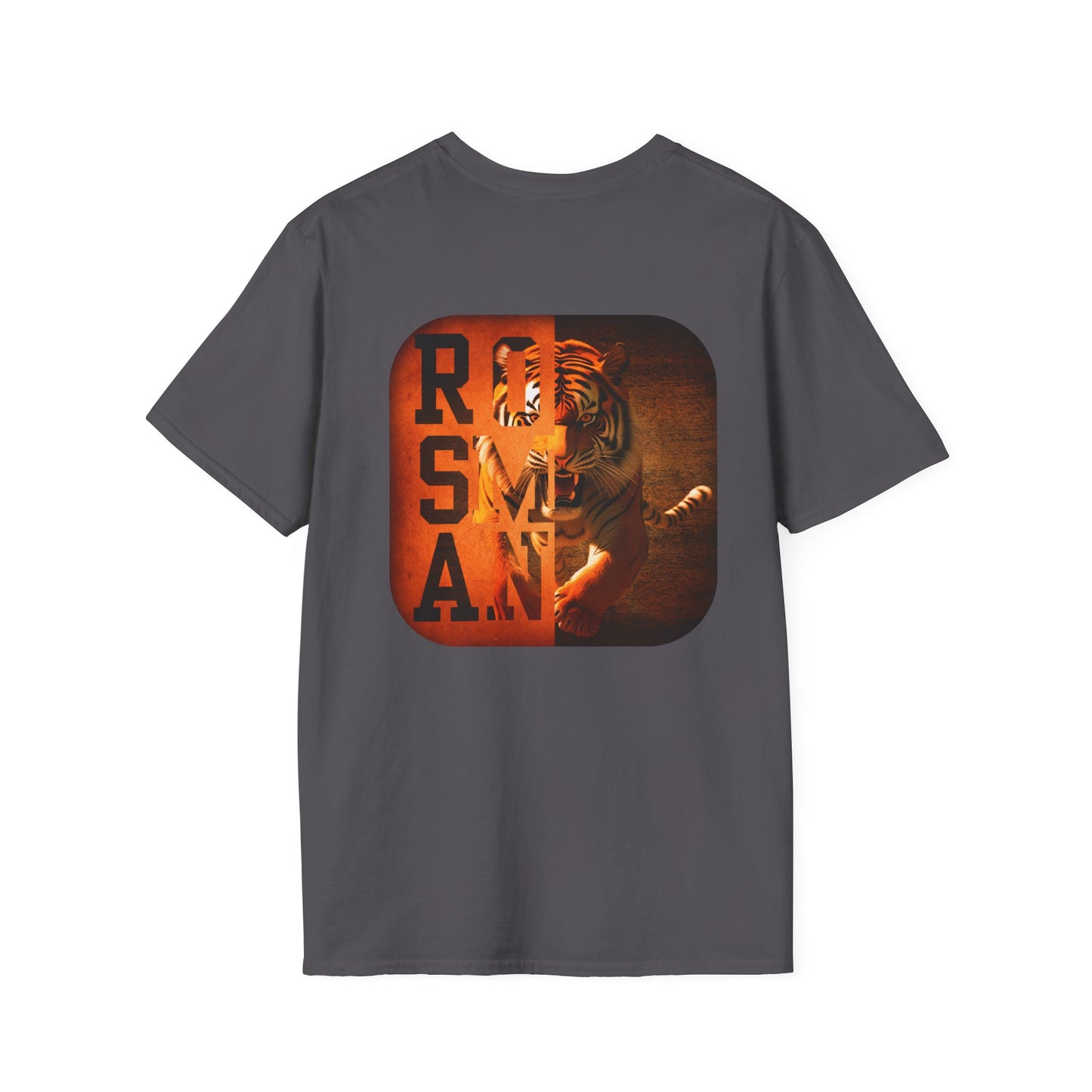 Rosman Tigers Faith & Pride Tee – Cross & Paw Front | Bold Tiger Back Design
