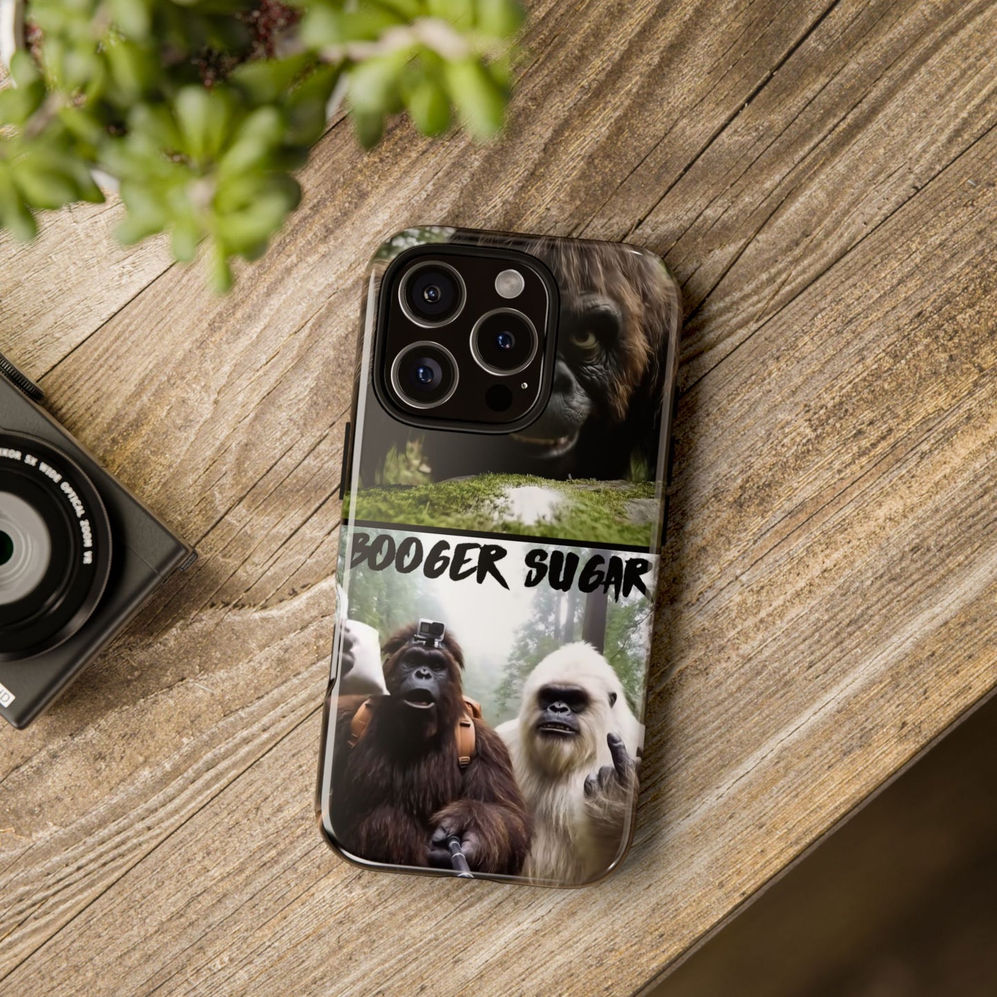 Protect your phone with pure cryptid chaos. Bigfoot and Yeti talkin’ booger sugar in full feral fashion. Weird? Yes. Iconic? Absolutely. 🦶❄️💨 #StayMythical