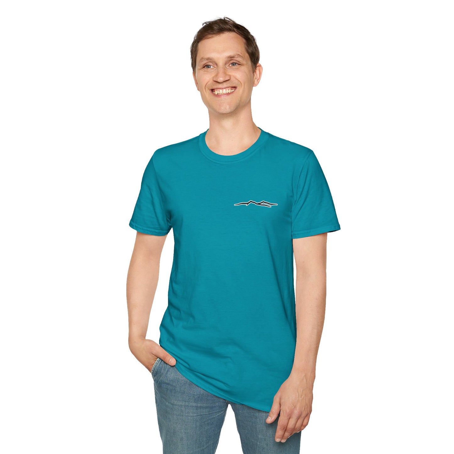 Blue Ridge Waterfall Poster Tee | Country Mountain Escape Shirt