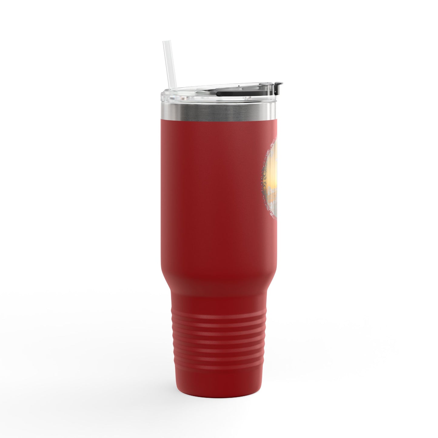 Grace Got Me Walking | 40oz Insulated Christian Travel Mug | Cross + Sun Design | 7 Colors