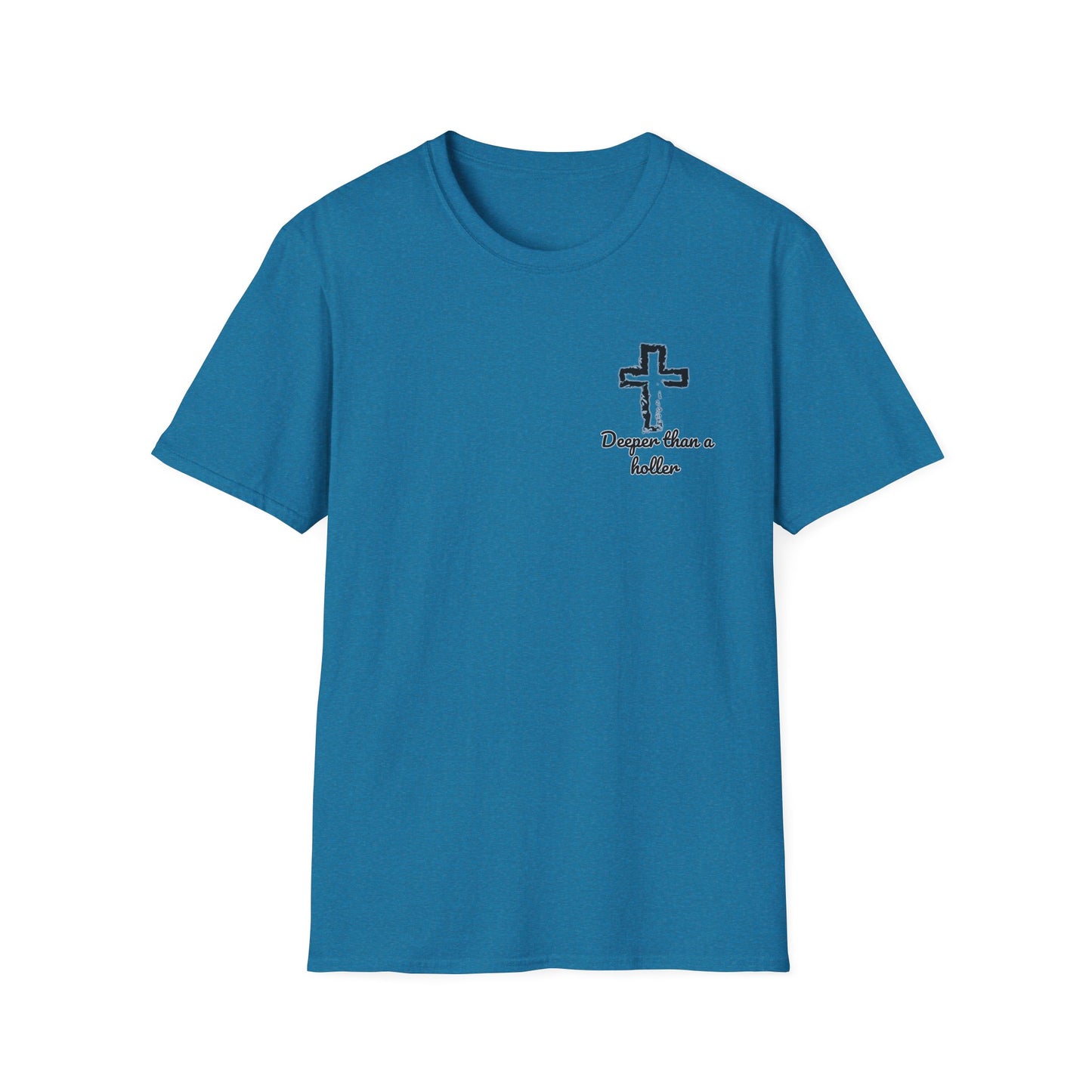 God’s Grace Runs Deeper Than Any Holler Christian Country Shirt – Faith Shirt with Mountain & Cross Back Design