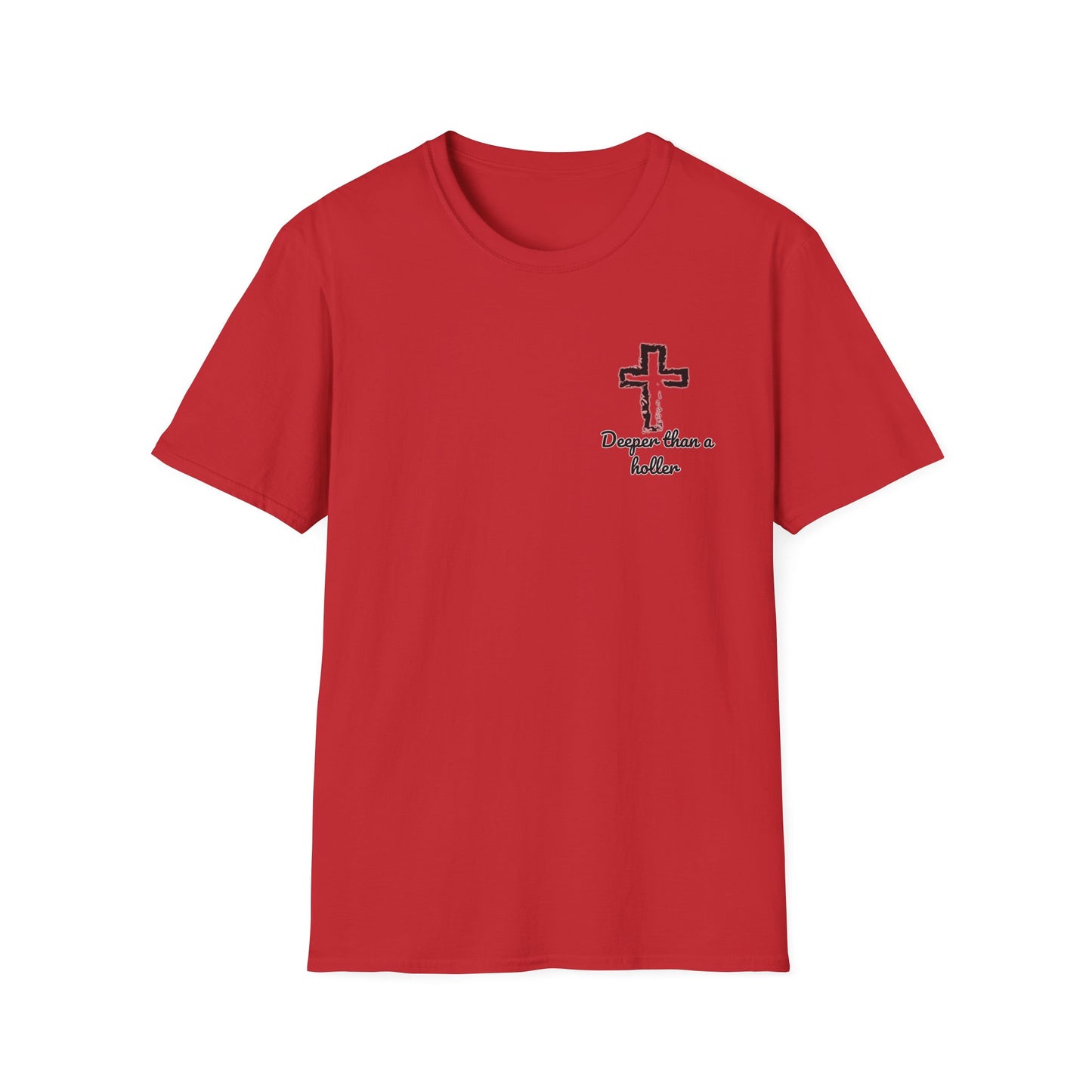 God’s Grace Runs Deeper Than Any Holler Christian Country Shirt – Faith Shirt with Mountain & Cross Back Design