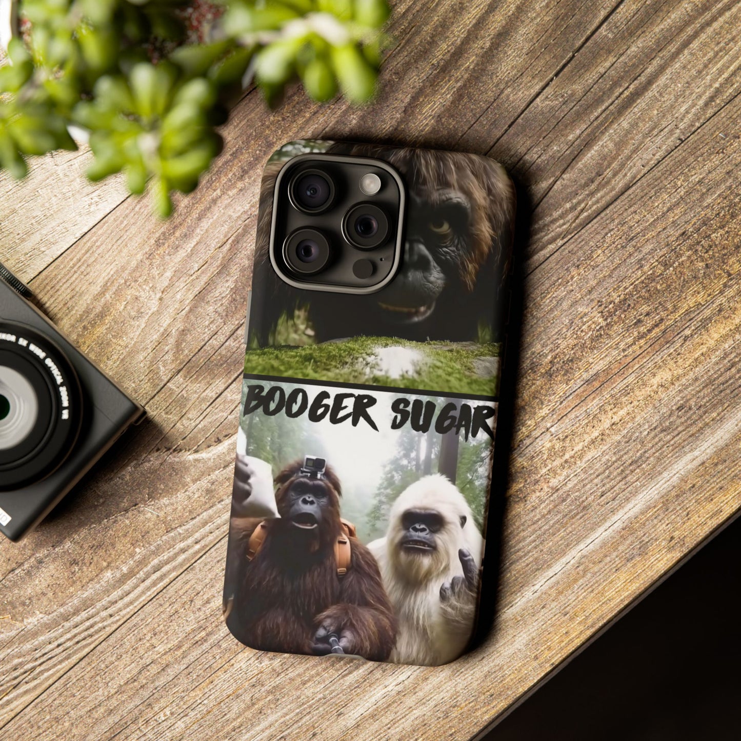 Protect your phone with pure cryptid chaos. Bigfoot and Yeti talkin’ booger sugar in full feral fashion. Weird? Yes. Iconic? Absolutely. 🦶❄️💨 #StayMythical