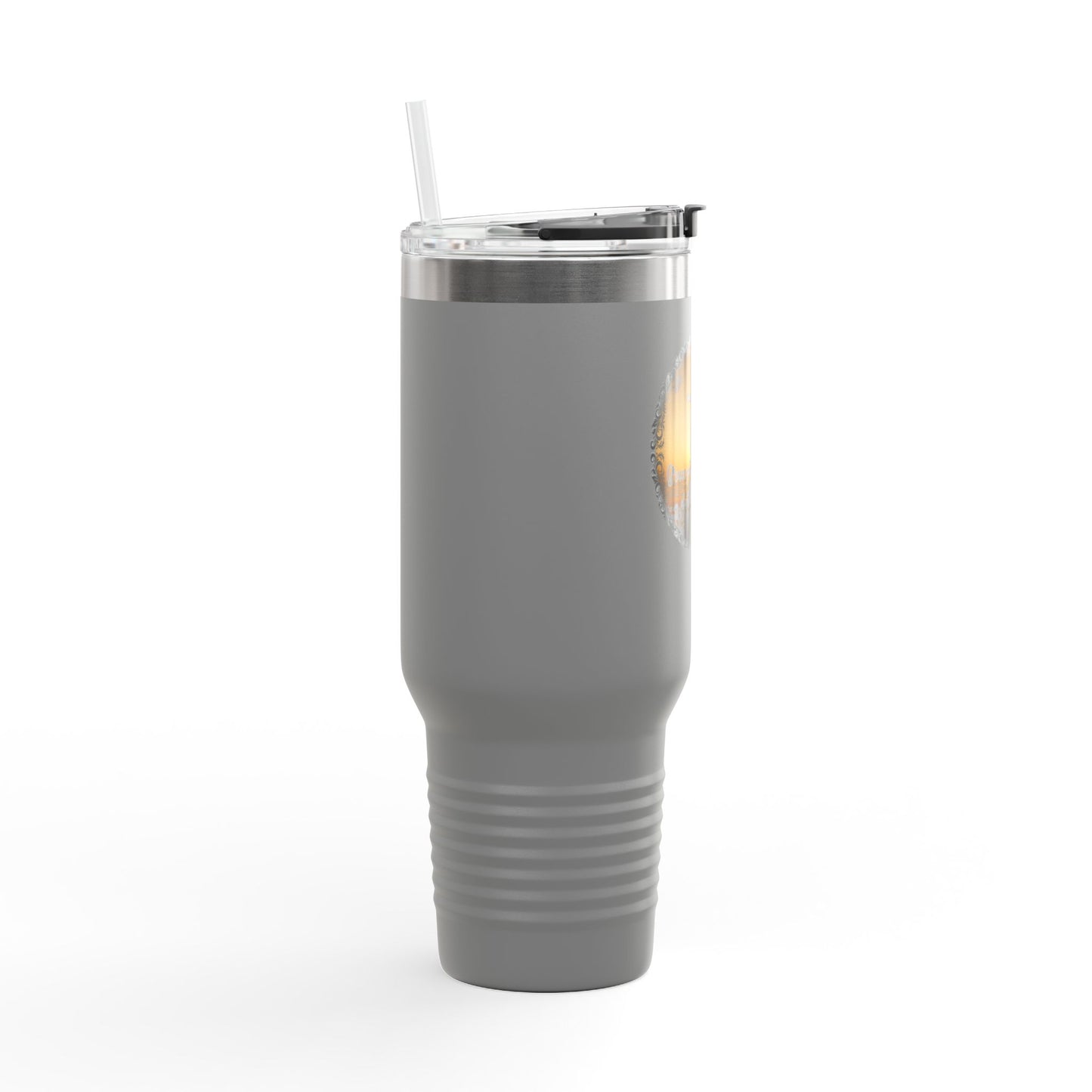 Grace Got Me Walking | 40oz Insulated Christian Travel Mug | Cross + Sun Design | 7 Colors