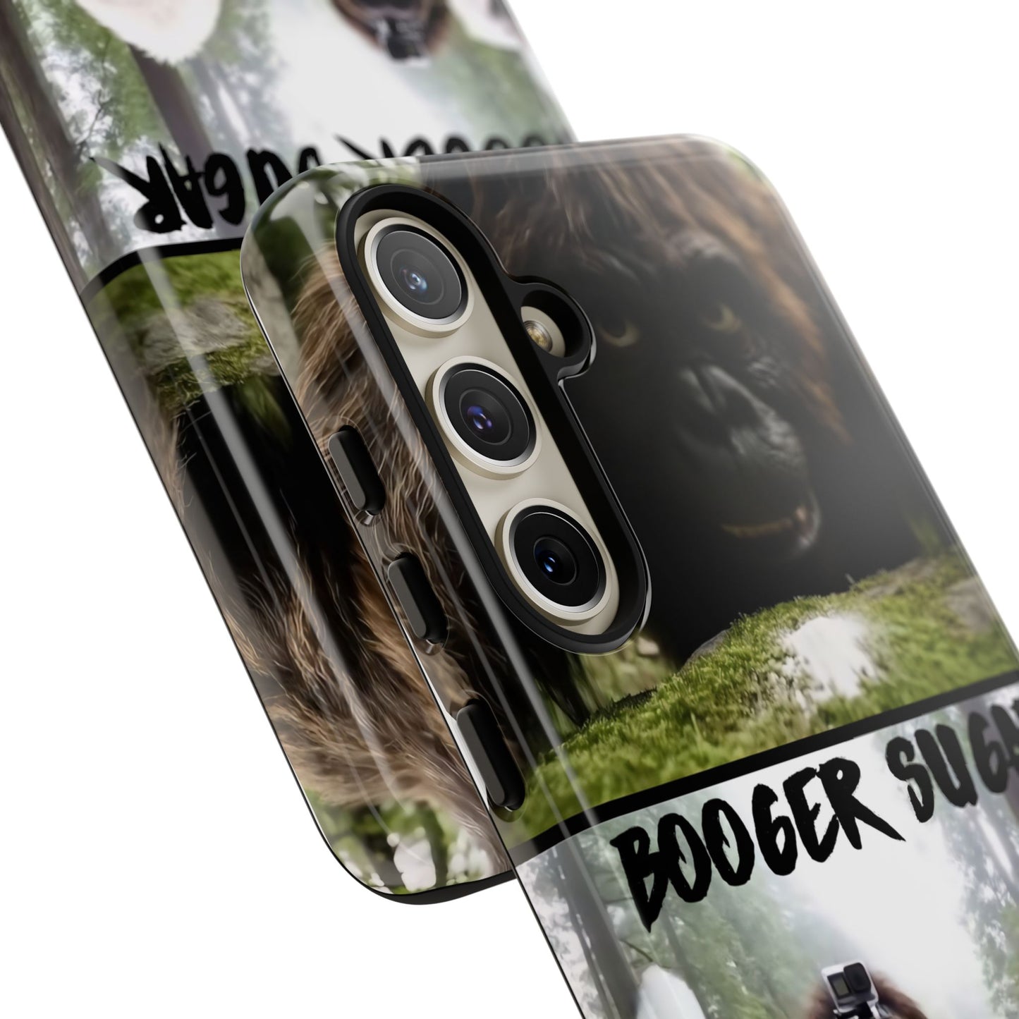 Protect your phone with pure cryptid chaos. Bigfoot and Yeti talkin’ booger sugar in full feral fashion. Weird? Yes. Iconic? Absolutely. 🦶❄️💨 #StayMythical