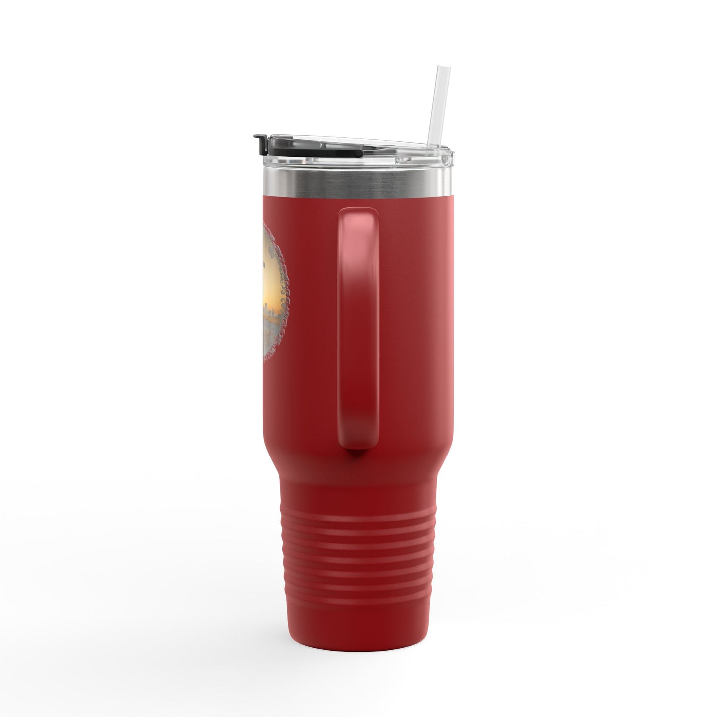 Grace Got Me Walking | 40oz Insulated Christian Travel Mug | Cross + Sun Design | 7 Colors