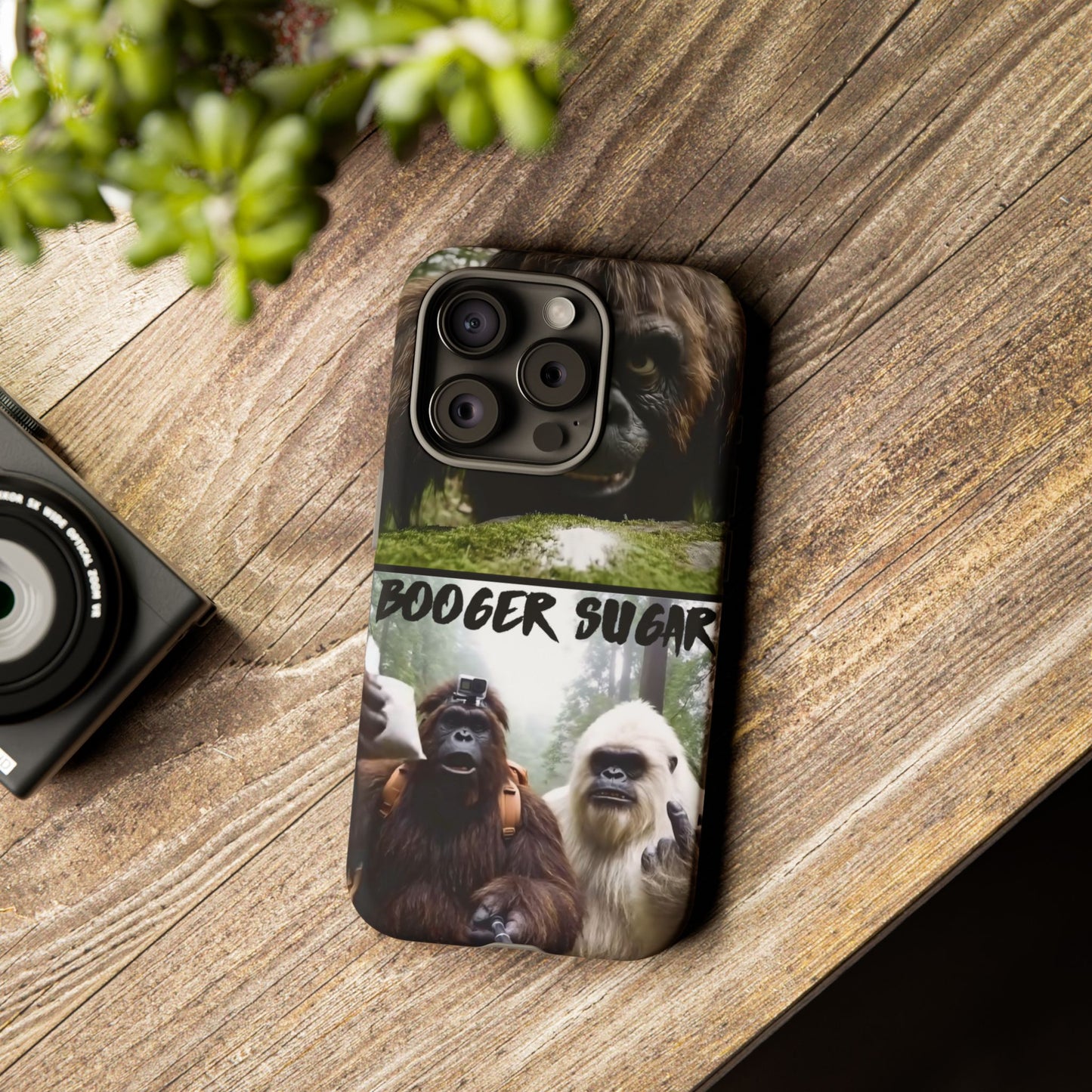 Protect your phone with pure cryptid chaos. Bigfoot and Yeti talkin’ booger sugar in full feral fashion. Weird? Yes. Iconic? Absolutely. 🦶❄️💨 #StayMythical