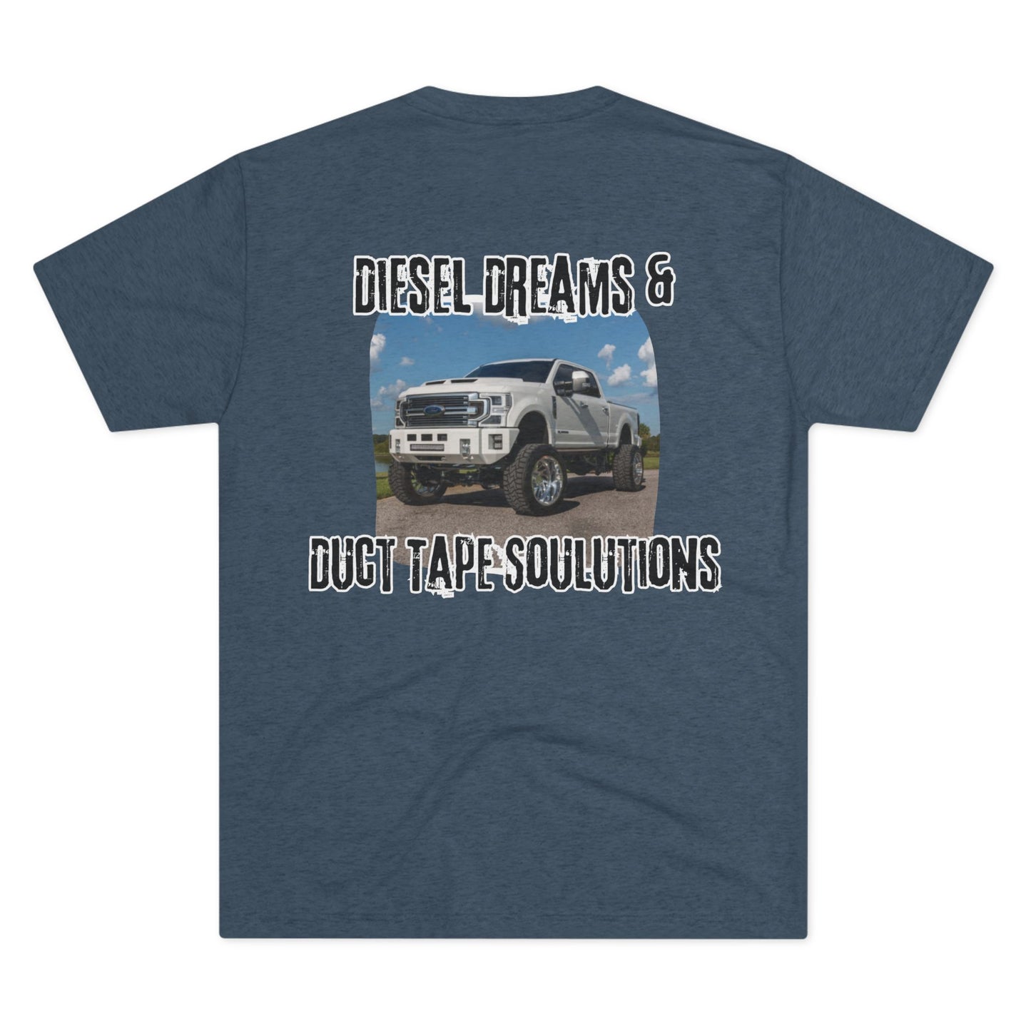 Fueled by horsepower and held together with duct tape. This tee’s for the diesel dreamers who get it done—loud, dirty, and full throttle. Built tough, just like you.
