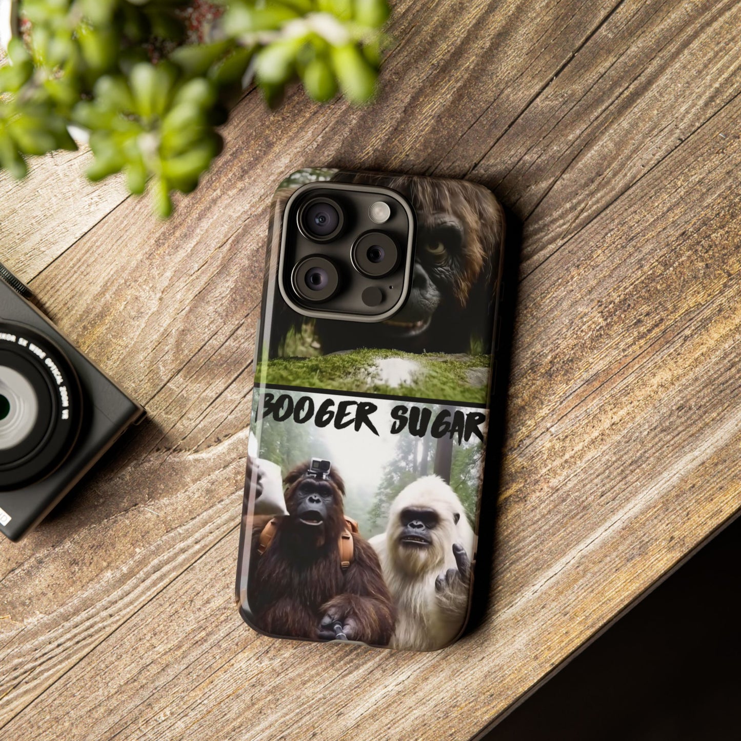 Protect your phone with pure cryptid chaos. Bigfoot and Yeti talkin’ booger sugar in full feral fashion. Weird? Yes. Iconic? Absolutely. 🦶❄️💨 #StayMythical