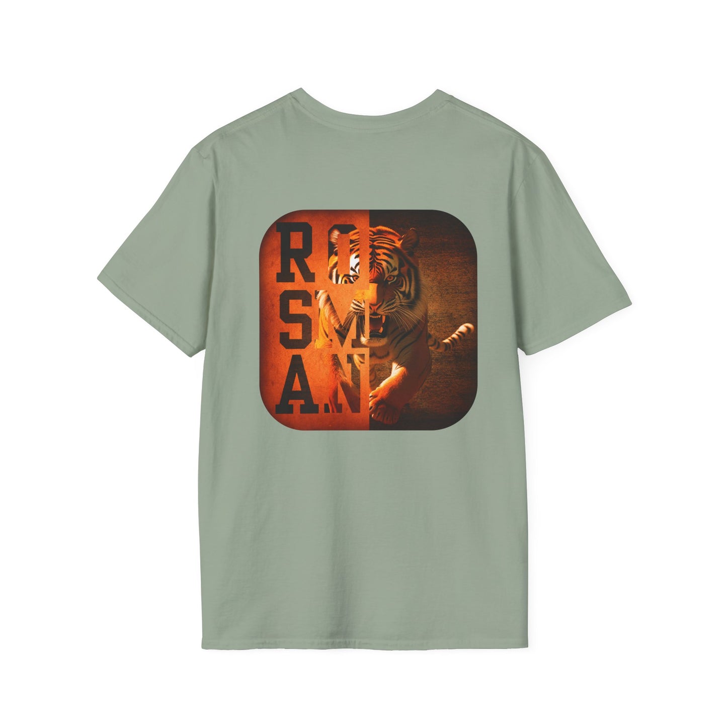 Rosman Tigers Faith & Pride Tee – Cross & Paw Front | Bold Tiger Back Design