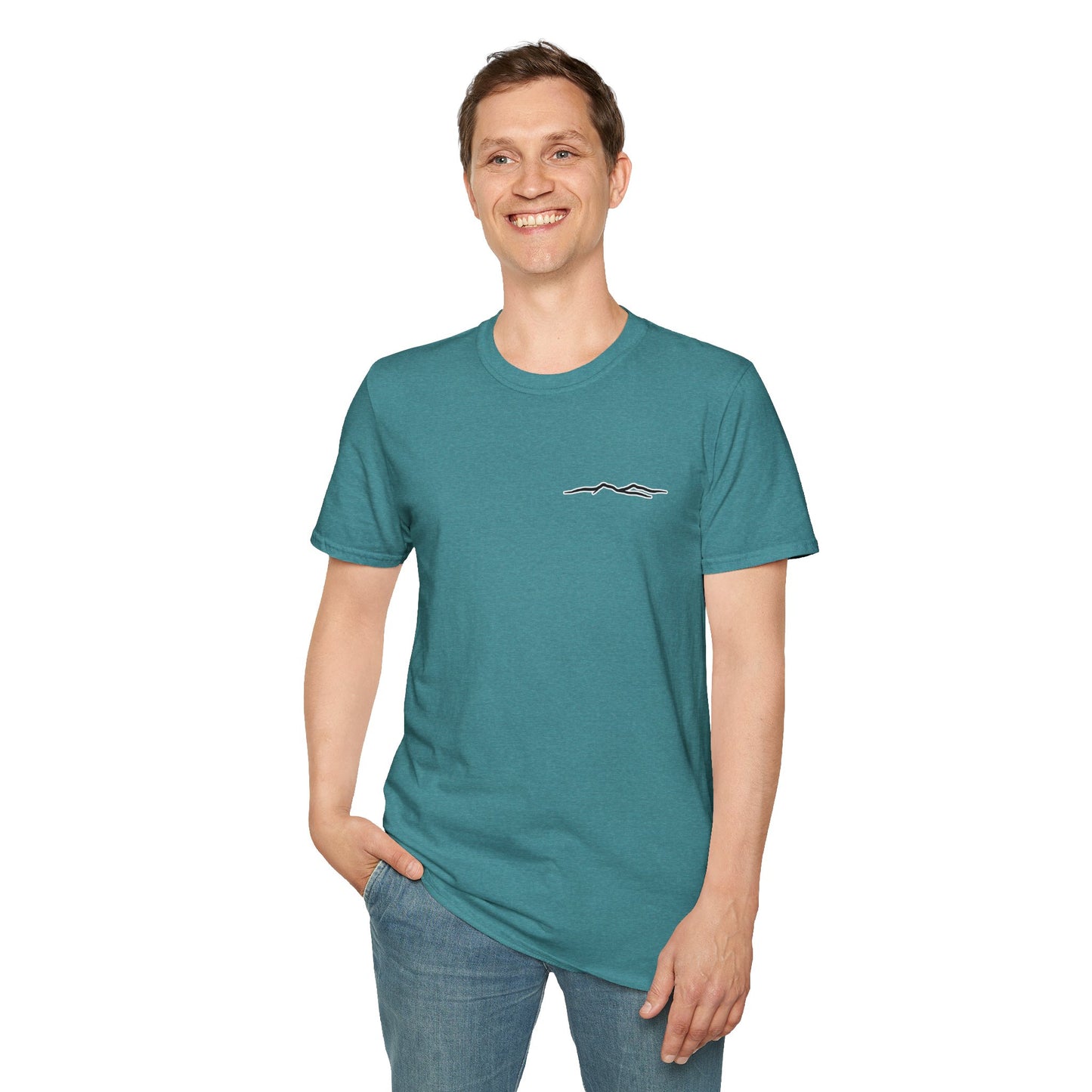 Blue Ridge Waterfall Poster Tee | Country Mountain Escape Shirt