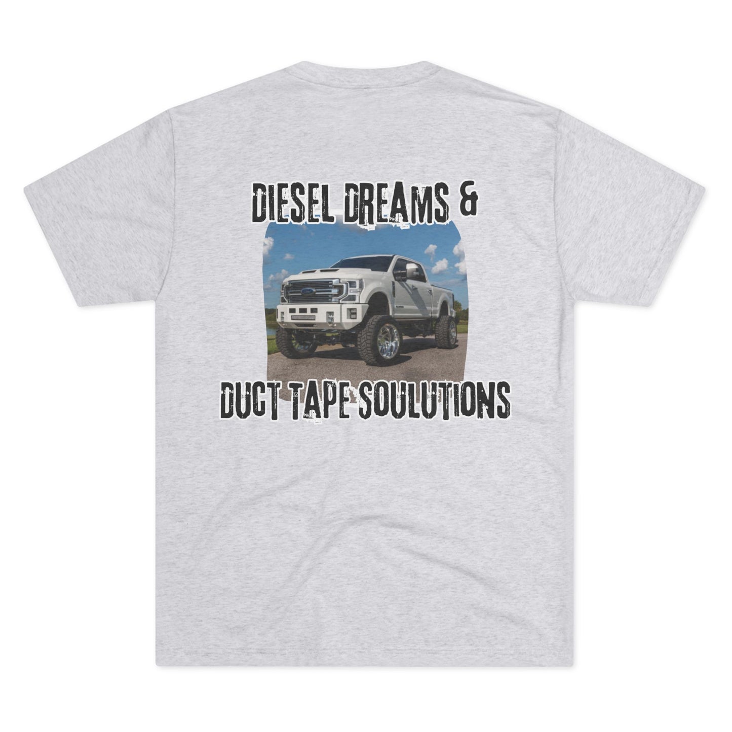 Fueled by horsepower and held together with duct tape. This tee’s for the diesel dreamers who get it done—loud, dirty, and full throttle. Built tough, just like you.