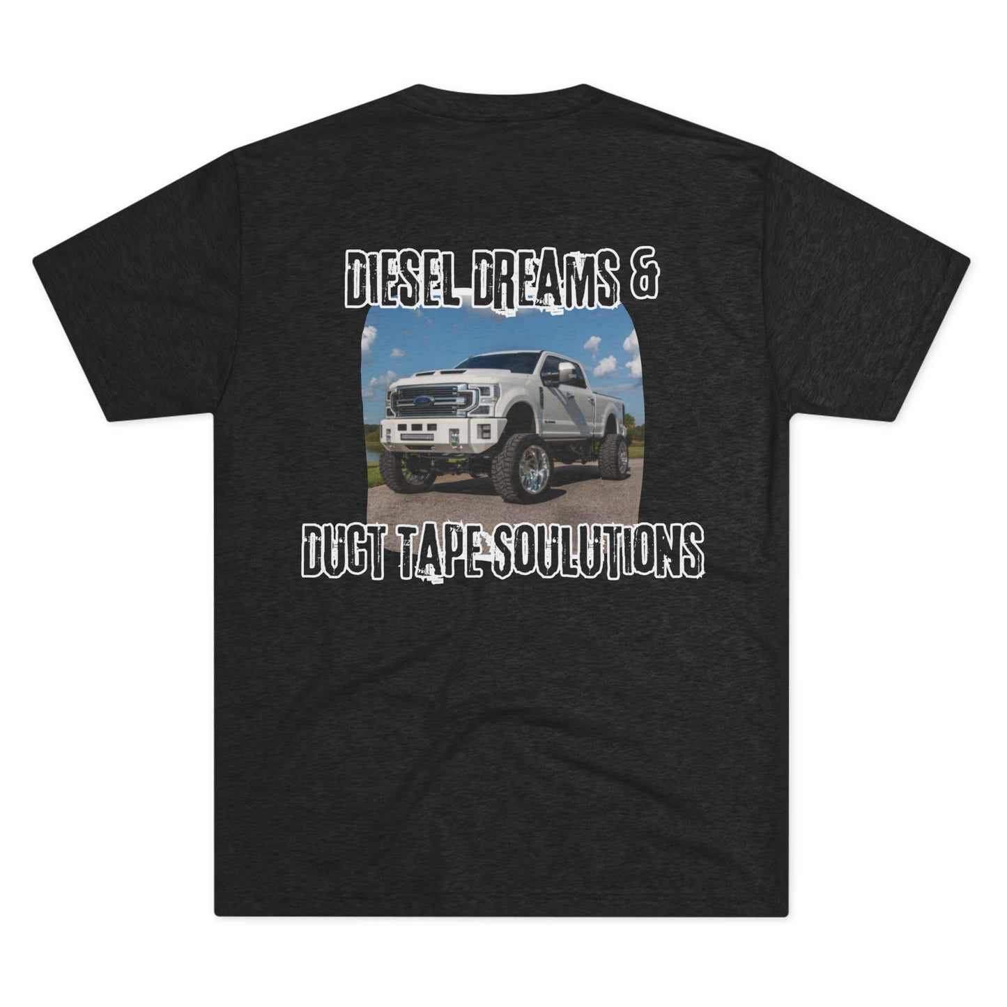 Fueled by horsepower and held together with duct tape. This tee’s for the diesel dreamers who get it done—loud, dirty, and full throttle. Built tough, just like you.