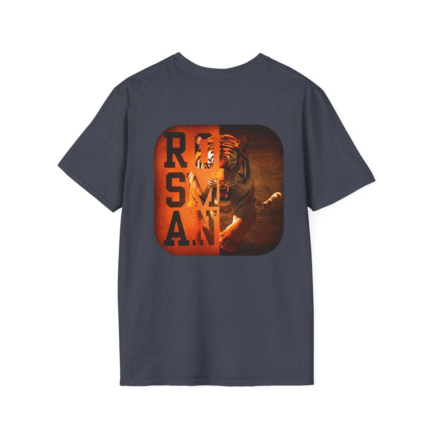 Rosman Tigers Faith & Pride Tee – Cross & Paw Front | Bold Tiger Back Design