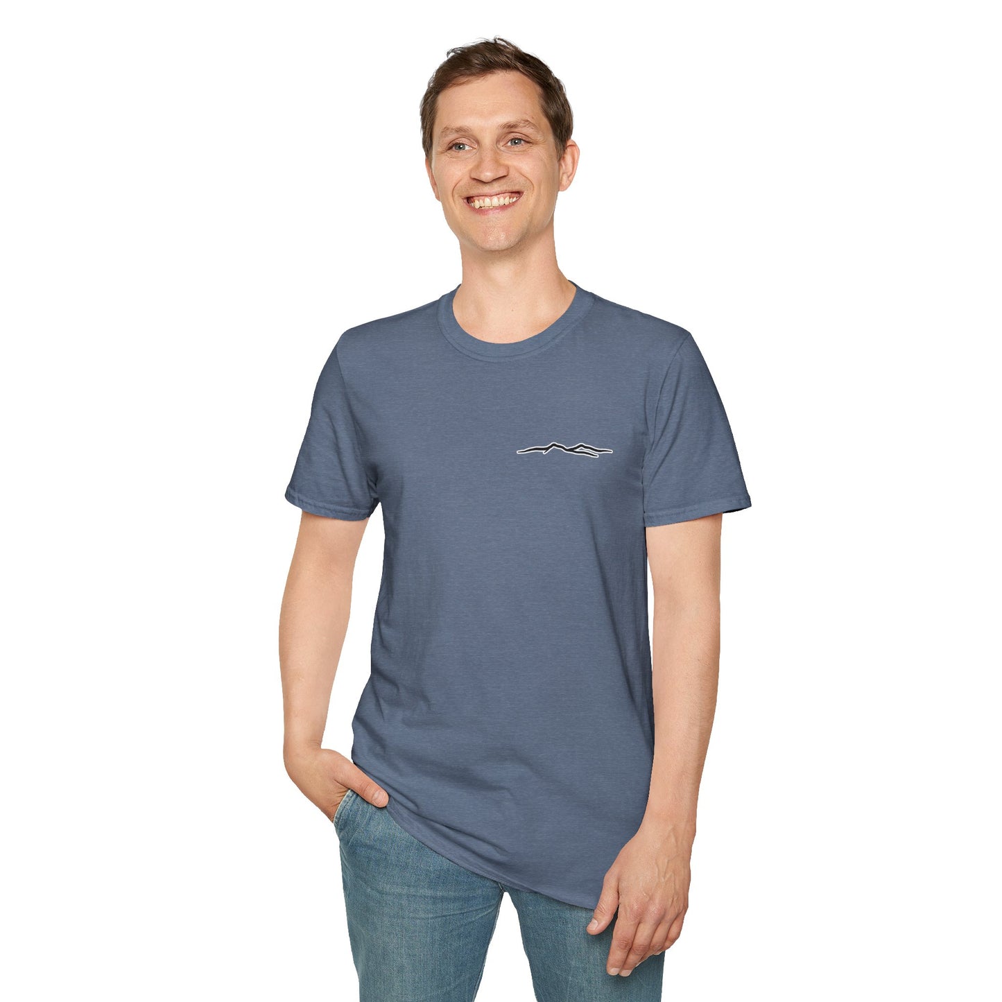 Blue Ridge Waterfall Poster Tee | Country Mountain Escape Shirt