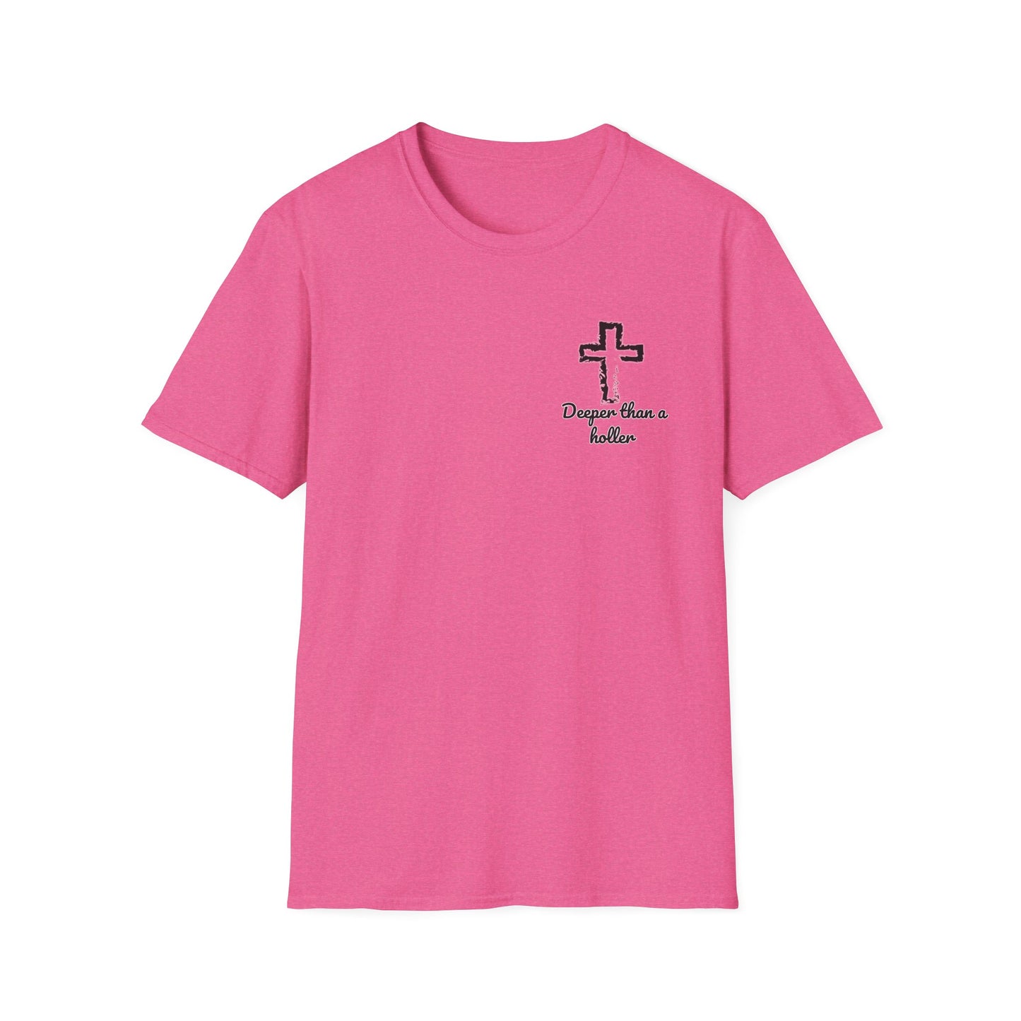 God’s Grace Runs Deeper Than Any Holler Christian Country Shirt – Faith Shirt with Mountain & Cross Back Design