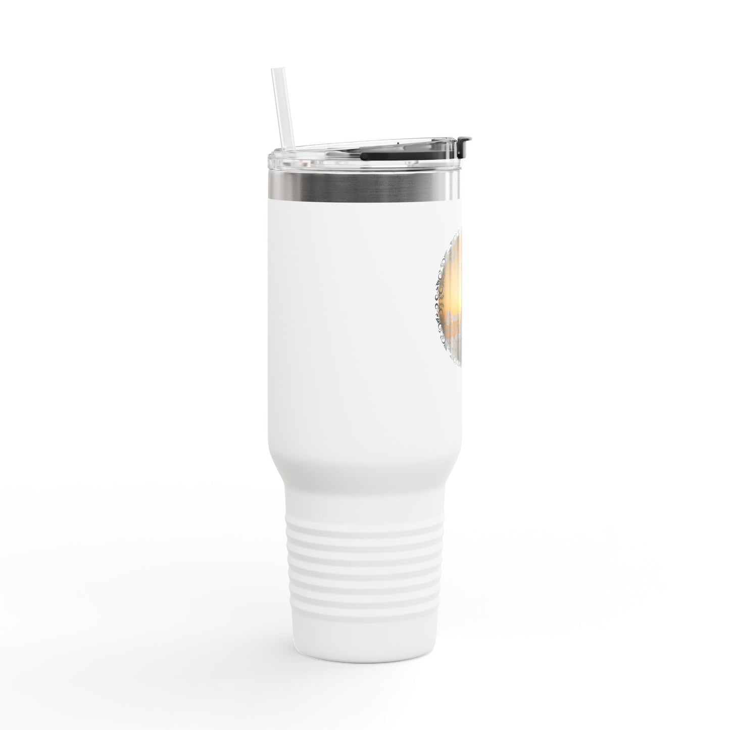 Grace Got Me Walking | 40oz Insulated Christian Travel Mug | Cross + Sun Design | 7 Colors