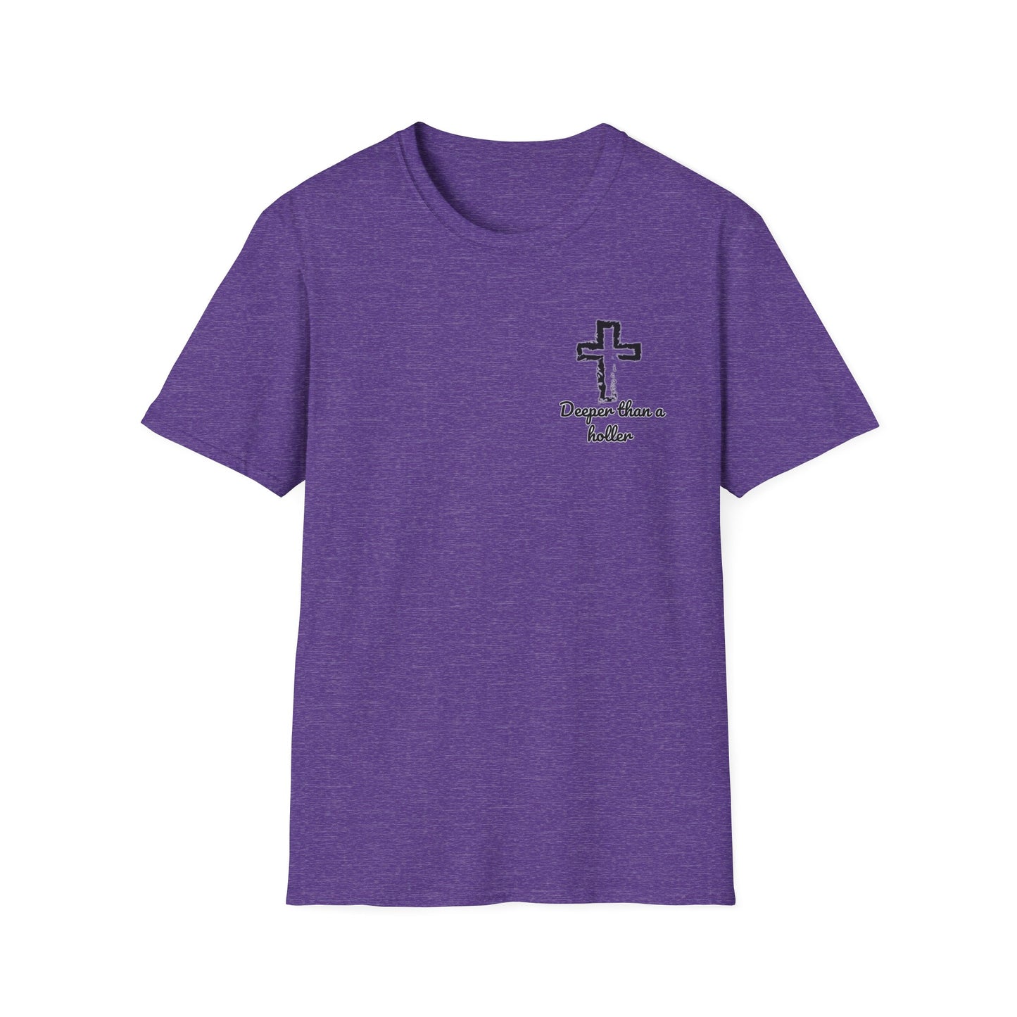 God’s Grace Runs Deeper Than Any Holler Christian Country Shirt – Faith Shirt with Mountain & Cross Back Design