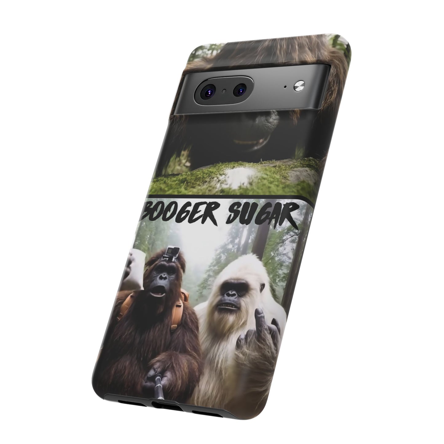 Protect your phone with pure cryptid chaos. Bigfoot and Yeti talkin’ booger sugar in full feral fashion. Weird? Yes. Iconic? Absolutely. 🦶❄️💨 #StayMythical