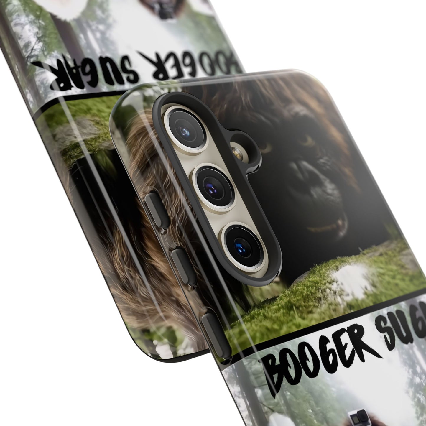Protect your phone with pure cryptid chaos. Bigfoot and Yeti talkin’ booger sugar in full feral fashion. Weird? Yes. Iconic? Absolutely. 🦶❄️💨 #StayMythical