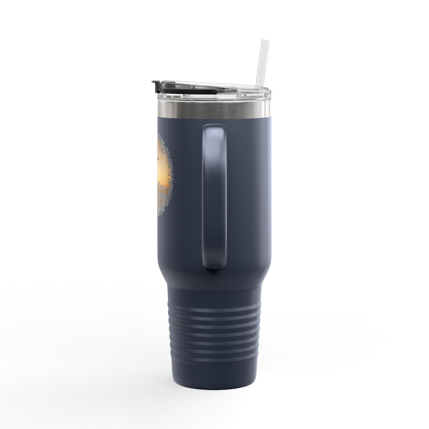 Grace Got Me Walking | 40oz Insulated Christian Travel Mug | Cross + Sun Design | 7 Colors