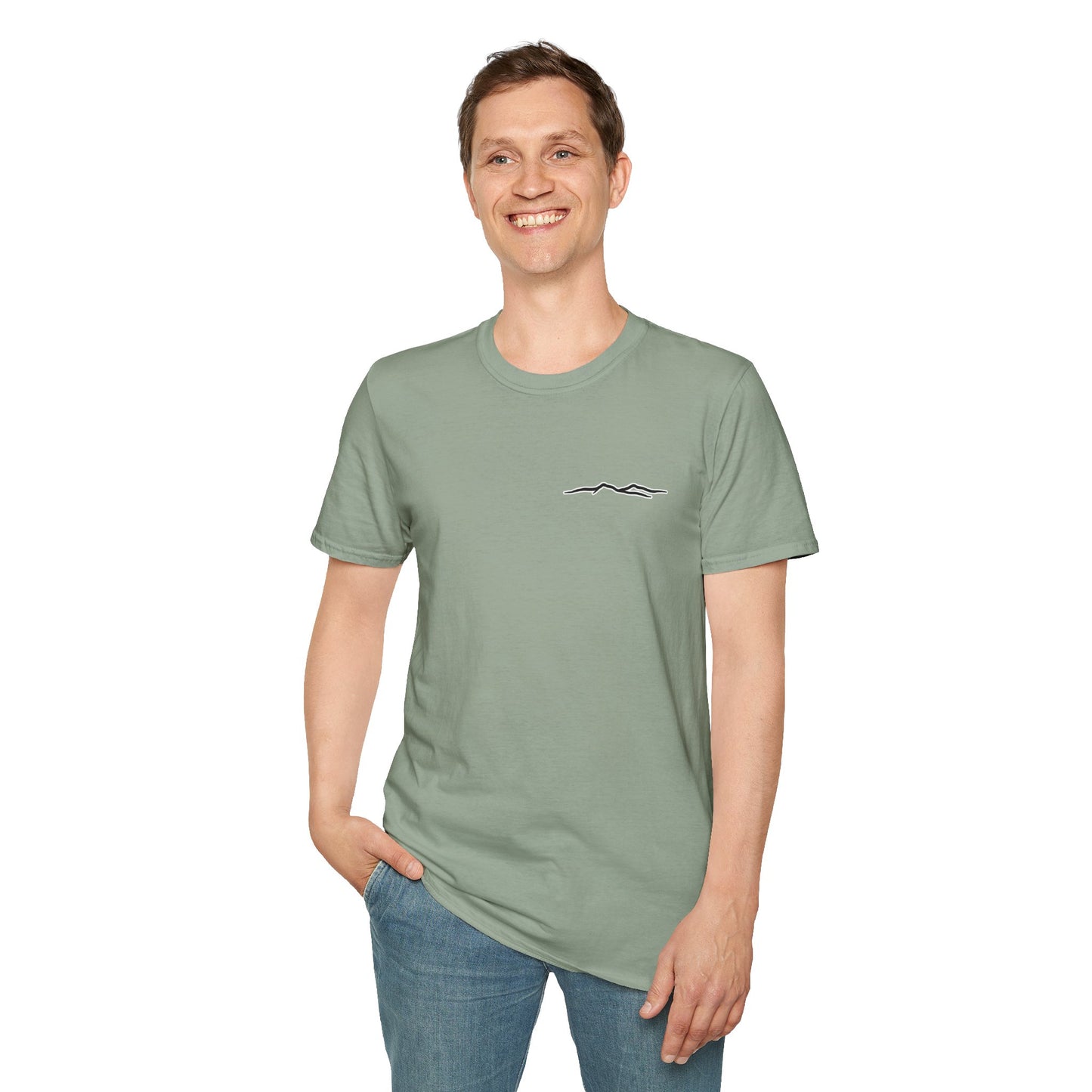 Blue Ridge Waterfall Poster Tee | Country Mountain Escape Shirt