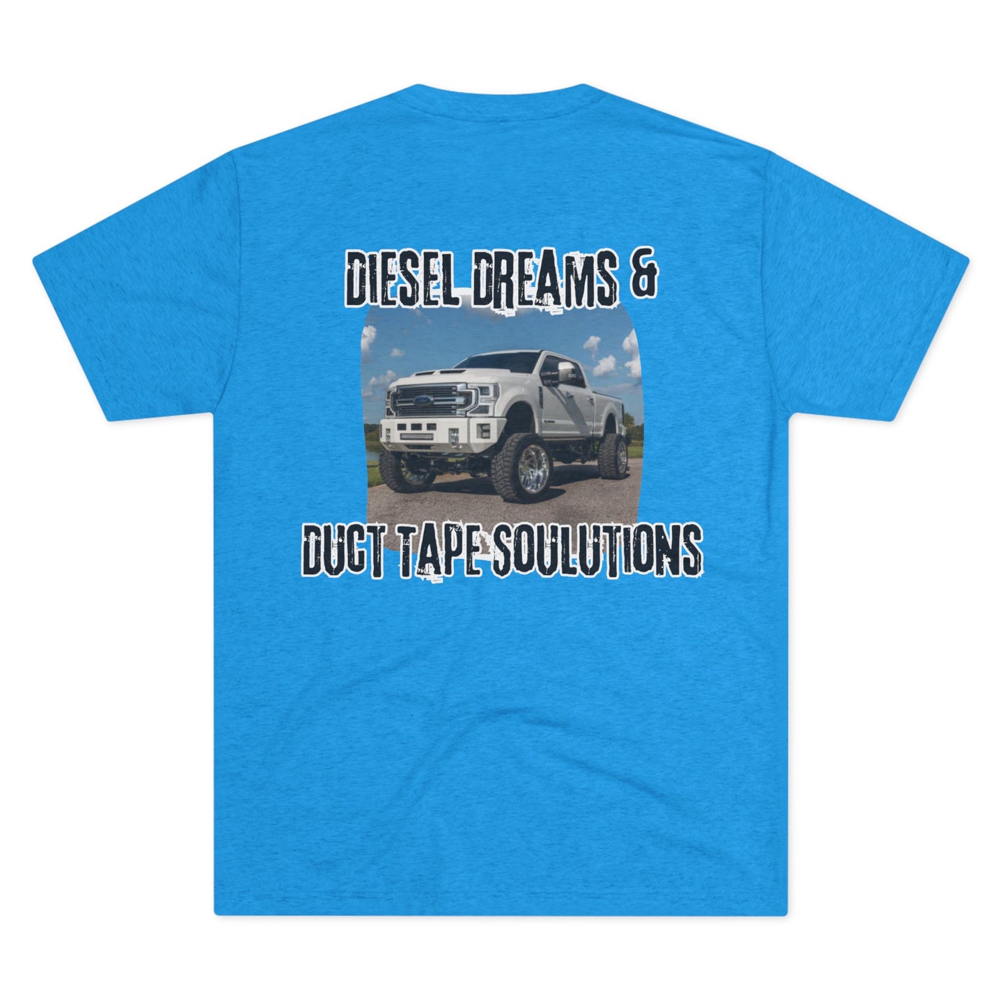 Fueled by horsepower and held together with duct tape. This tee’s for the diesel dreamers who get it done—loud, dirty, and full throttle. Built tough, just like you.