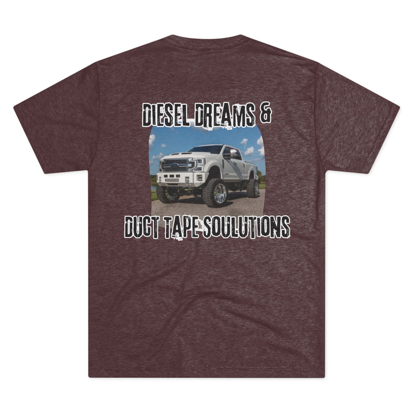 Fueled by horsepower and held together with duct tape. This tee’s for the diesel dreamers who get it done—loud, dirty, and full throttle. Built tough, just like you.