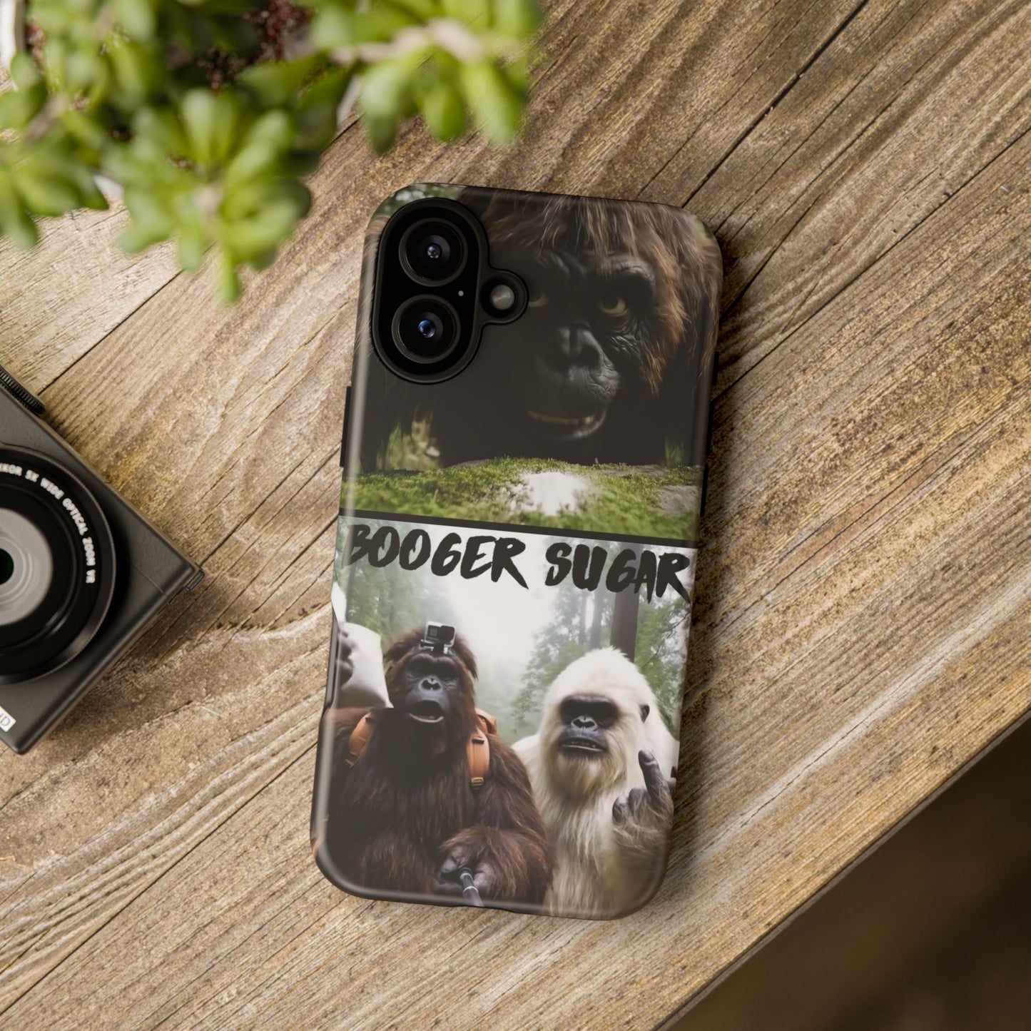 Protect your phone with pure cryptid chaos. Bigfoot and Yeti talkin’ booger sugar in full feral fashion. Weird? Yes. Iconic? Absolutely. 🦶❄️💨 #StayMythical