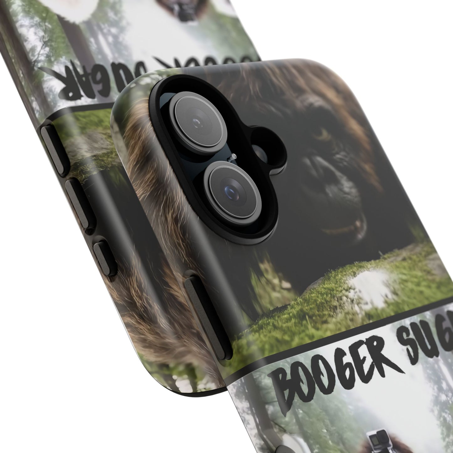 Protect your phone with pure cryptid chaos. Bigfoot and Yeti talkin’ booger sugar in full feral fashion. Weird? Yes. Iconic? Absolutely. 🦶❄️💨 #StayMythical
