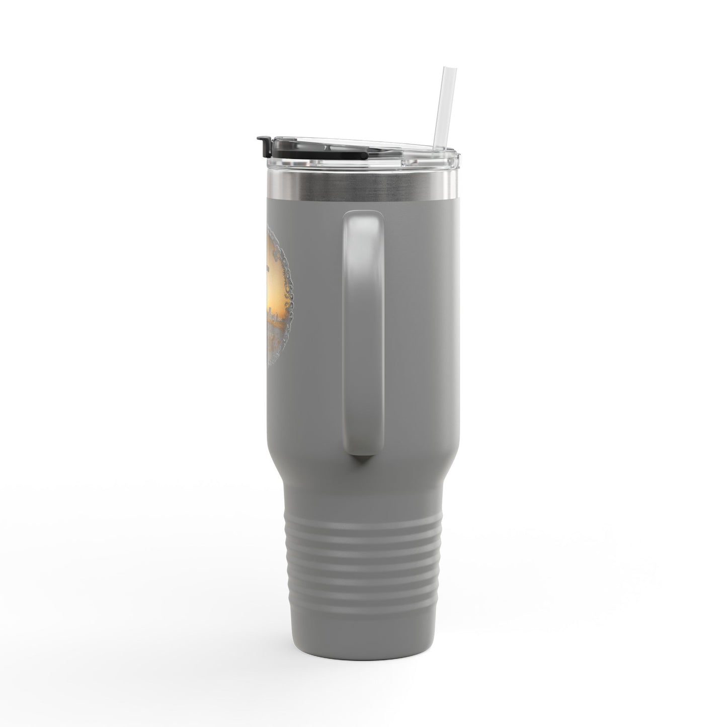 Grace Got Me Walking | 40oz Insulated Christian Travel Mug | Cross + Sun Design | 7 Colors