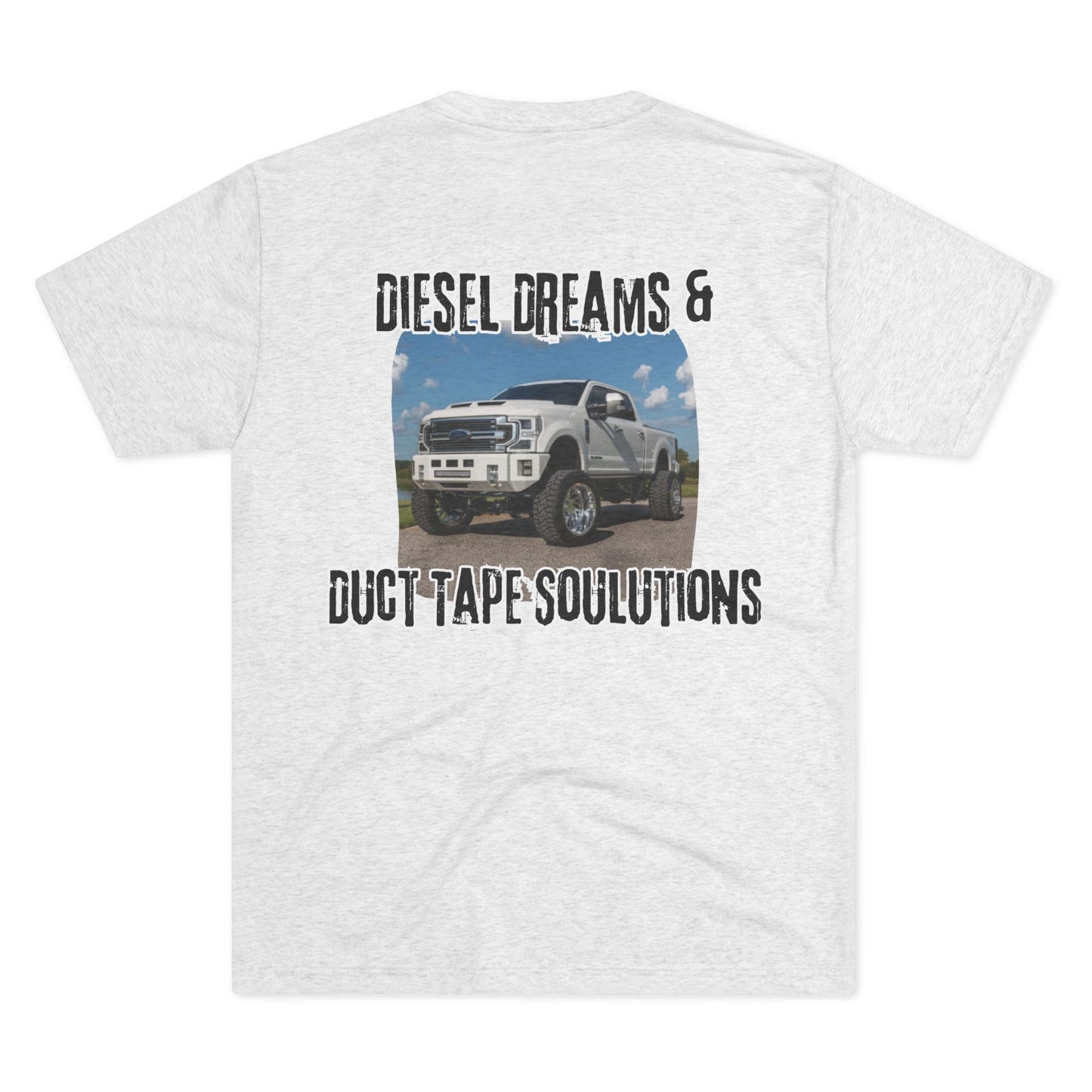 Fueled by horsepower and held together with duct tape. This tee’s for the diesel dreamers who get it done—loud, dirty, and full throttle. Built tough, just like you.