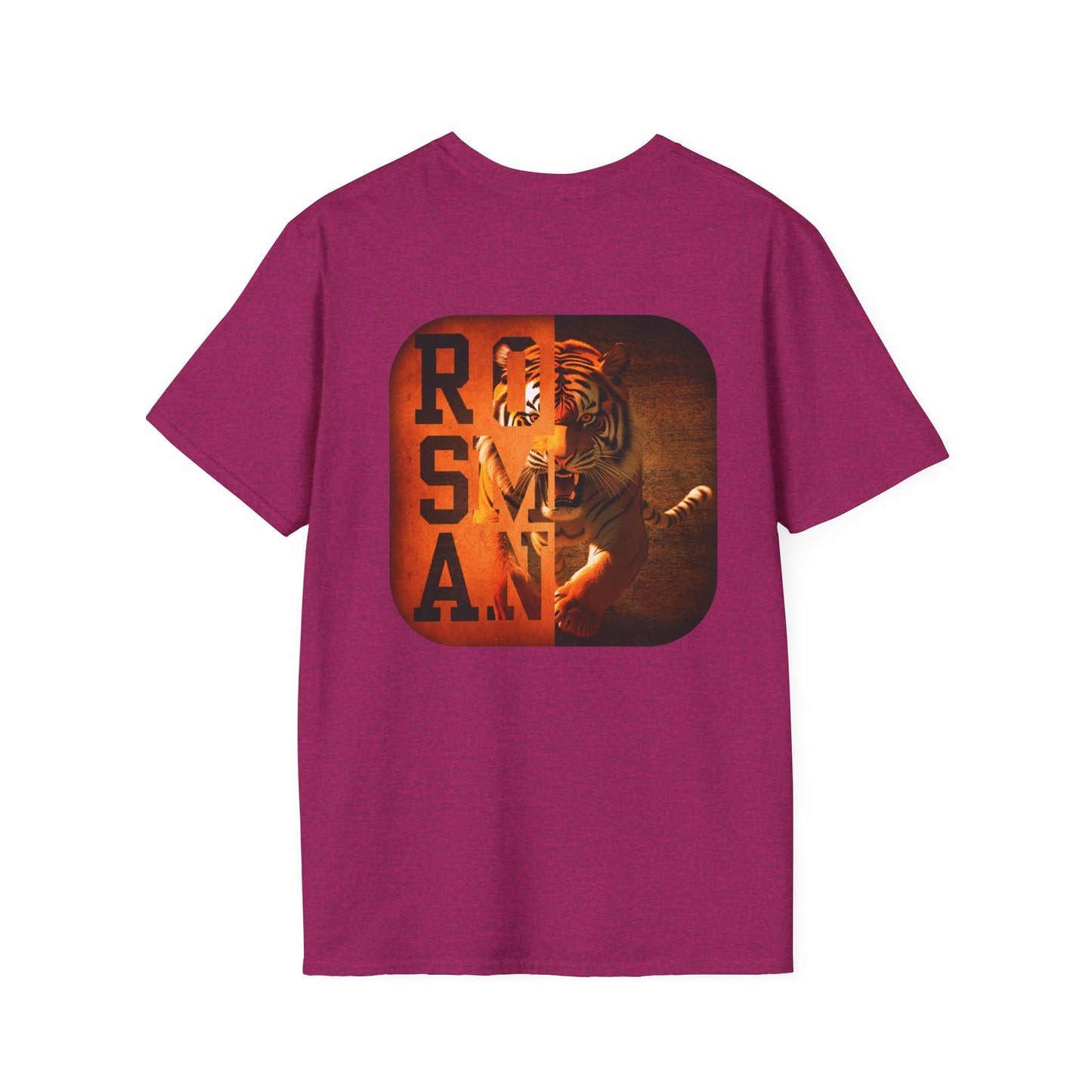 Rosman Tigers Faith & Pride Tee – Cross & Paw Front | Bold Tiger Back Design
