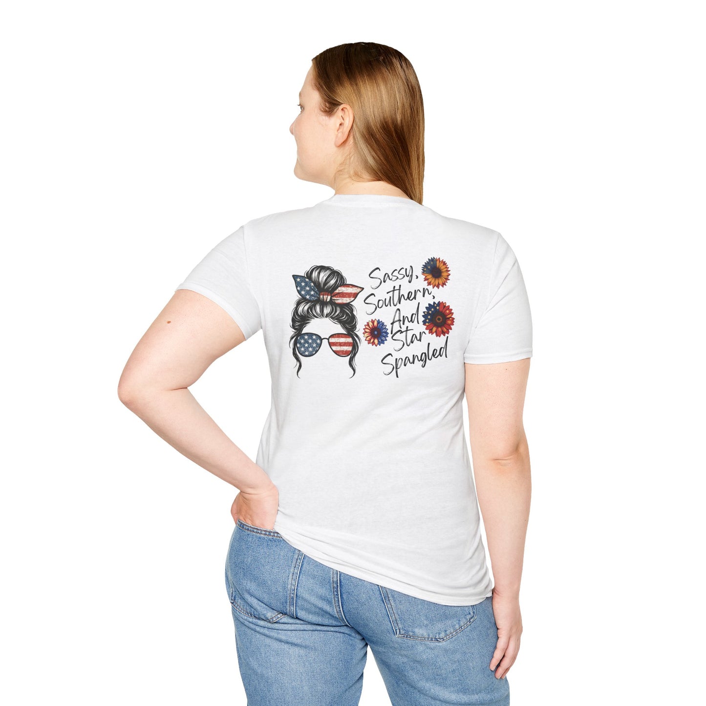 Bold, proud, and full of Southern sass. This “Sassy, Southern, and Star Spangled” tee is perfect for fireworks, front porches, and raising a little patriotic hell.