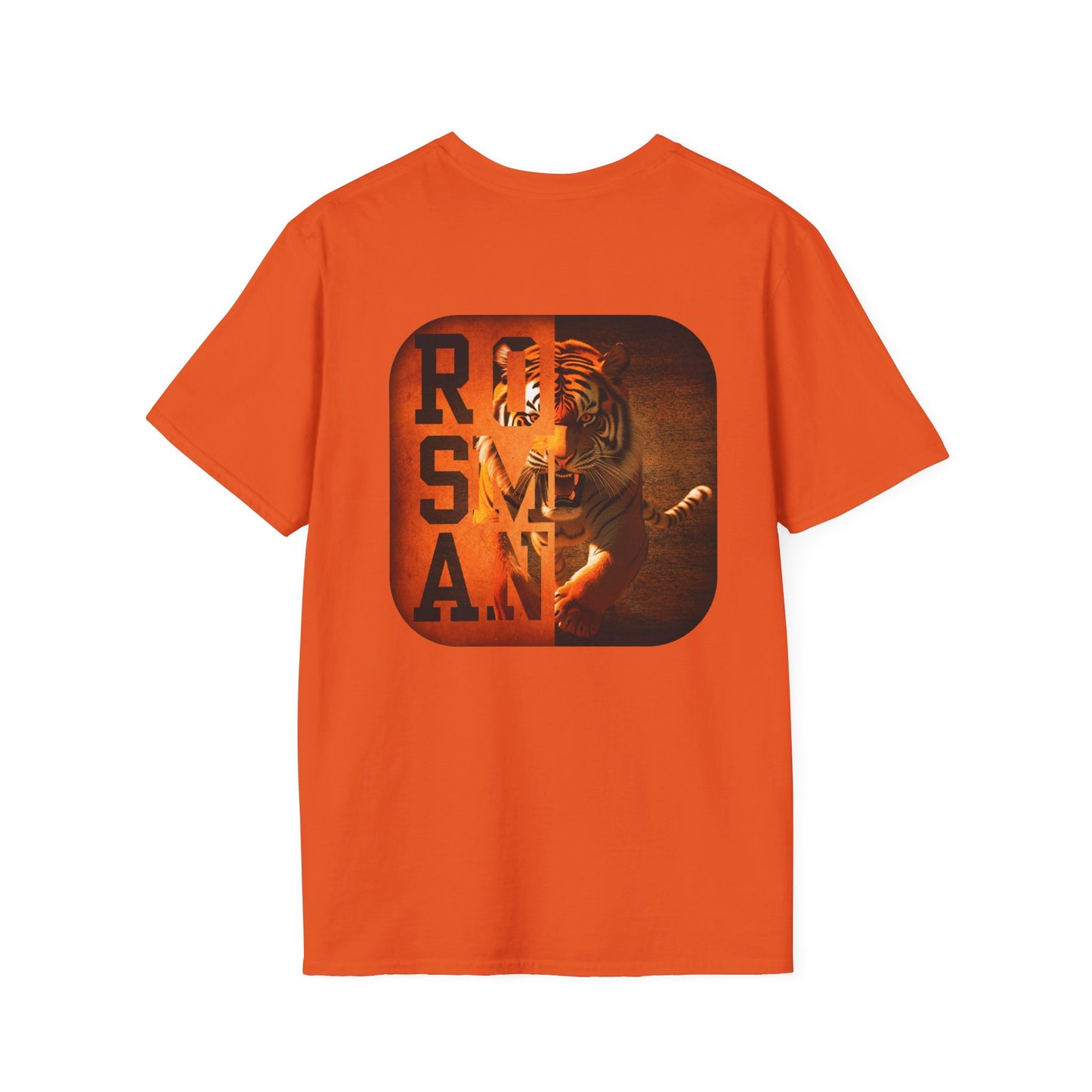 Rosman Tigers Faith & Pride Tee – Cross & Paw Front | Bold Tiger Back Design