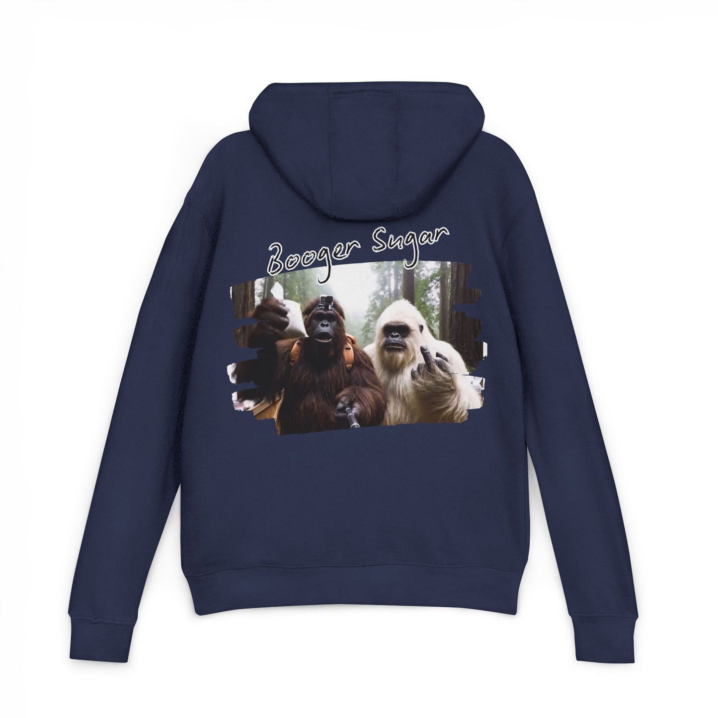 Bigfoot and Yeti talkin’ booger sugar like it’s forest gossip. This hoodie’s chaotic, cozy, and built for cryptid-core legends. Wear it loud—mythical ain’t even the half of it.