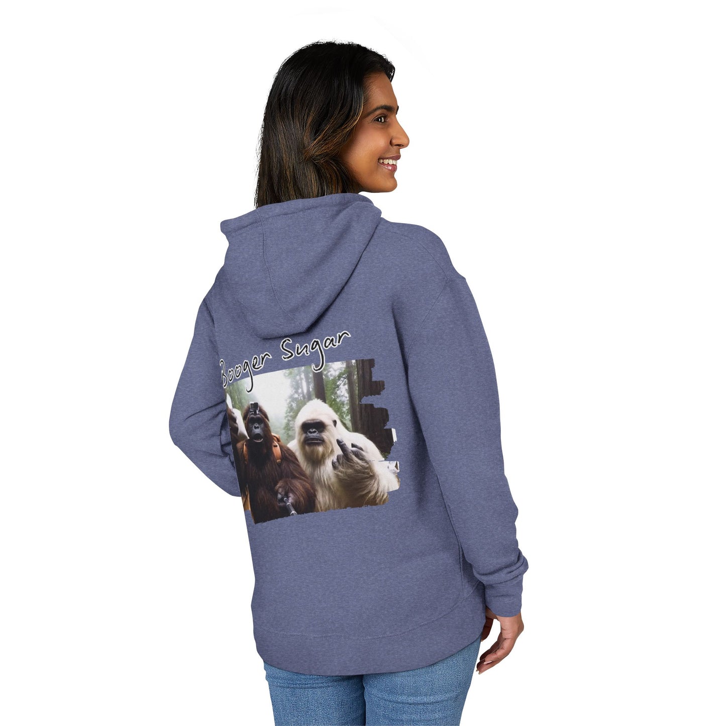 Bigfoot and Yeti talkin’ booger sugar like it’s forest gossip. This hoodie’s chaotic, cozy, and built for cryptid-core legends. Wear it loud—mythical ain’t even the half of it.