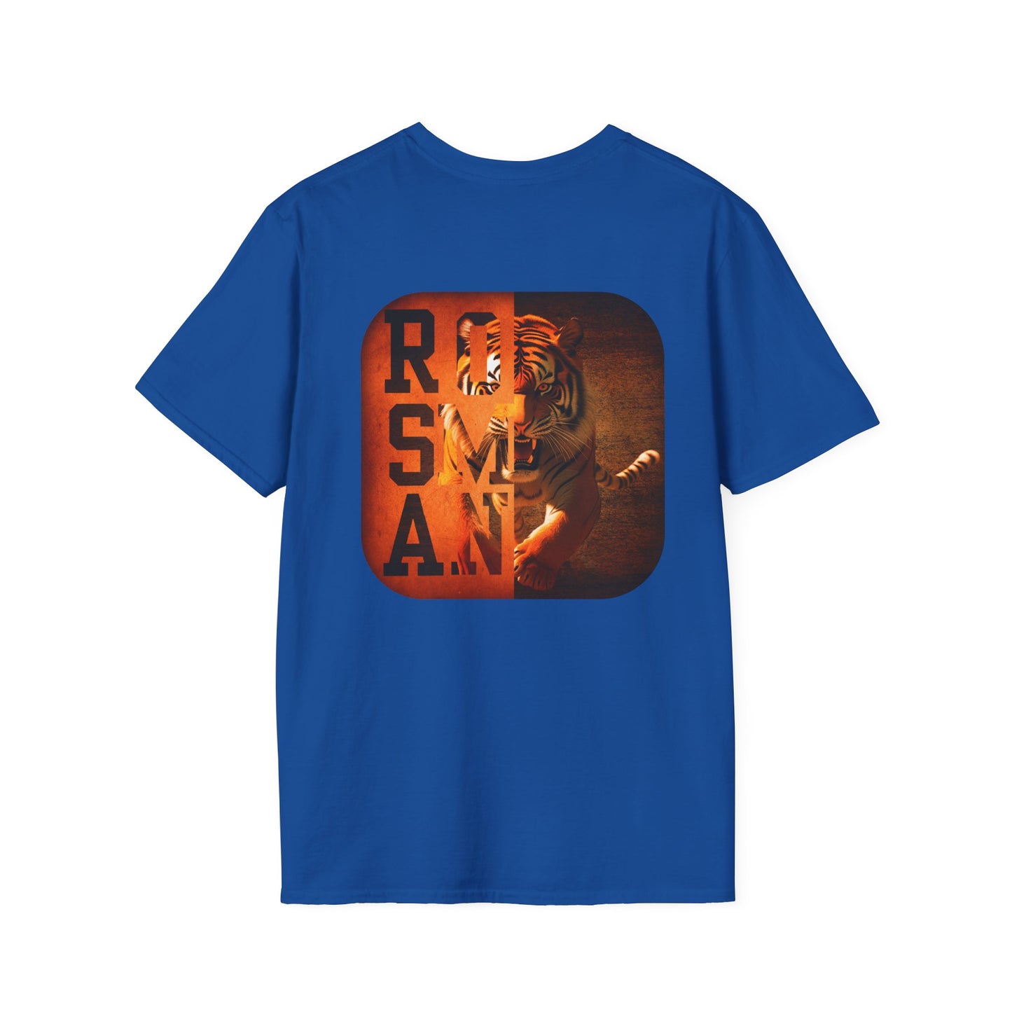 Rosman Tigers Faith & Pride Tee – Cross & Paw Front | Bold Tiger Back Design