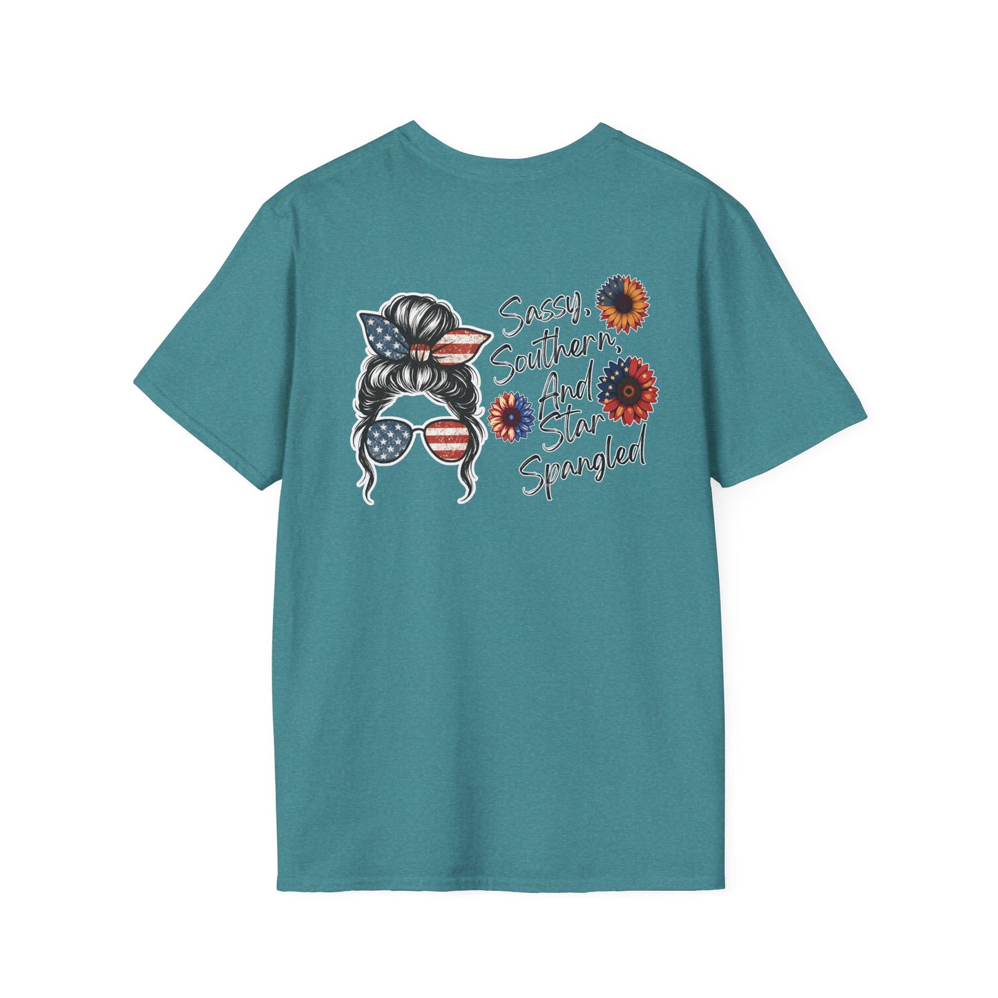 Bold, proud, and full of Southern sass. This “Sassy, Southern, and Star Spangled” tee is perfect for fireworks, front porches, and raising a little patriotic hell.