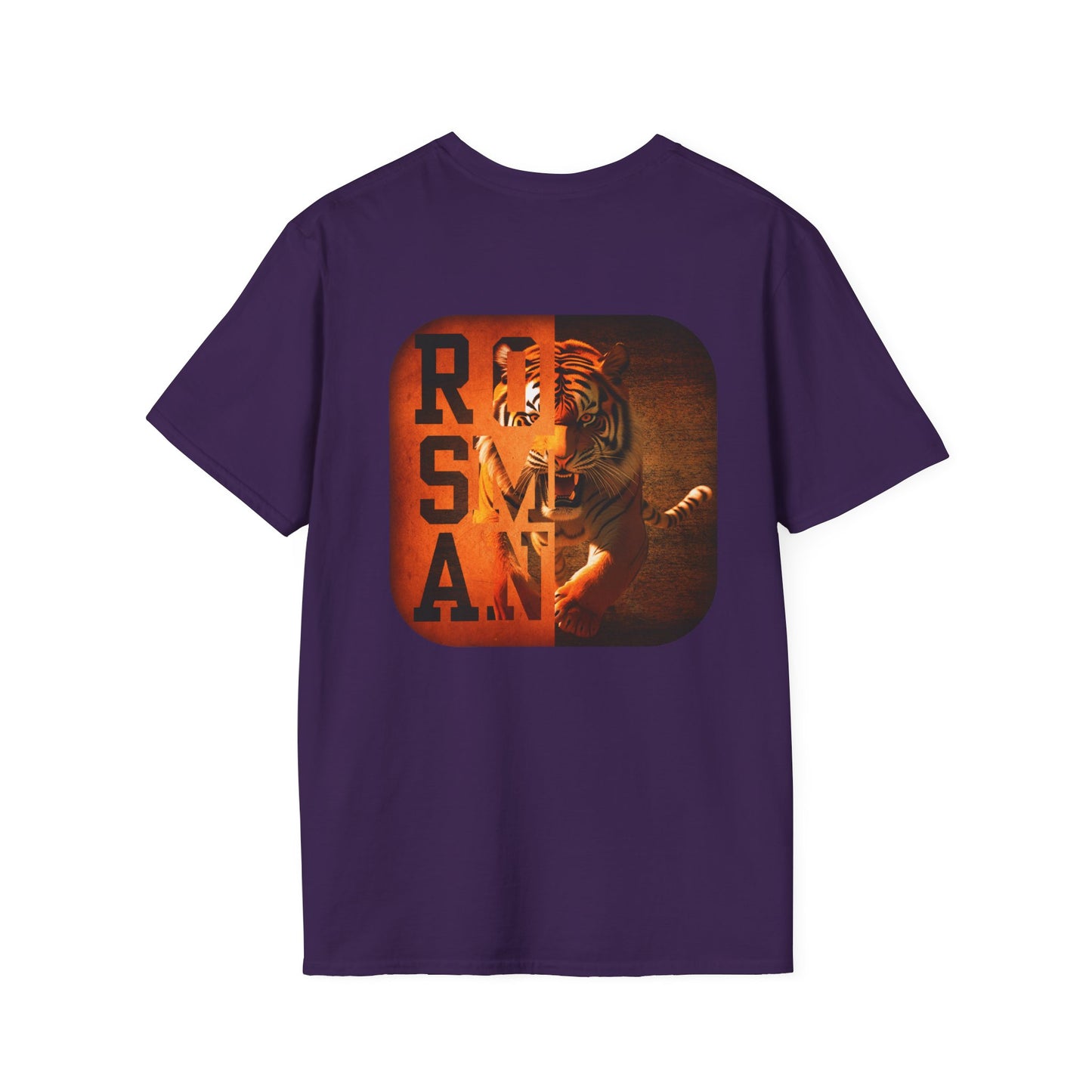 Rosman Tigers Faith & Pride Tee – Cross & Paw Front | Bold Tiger Back Design