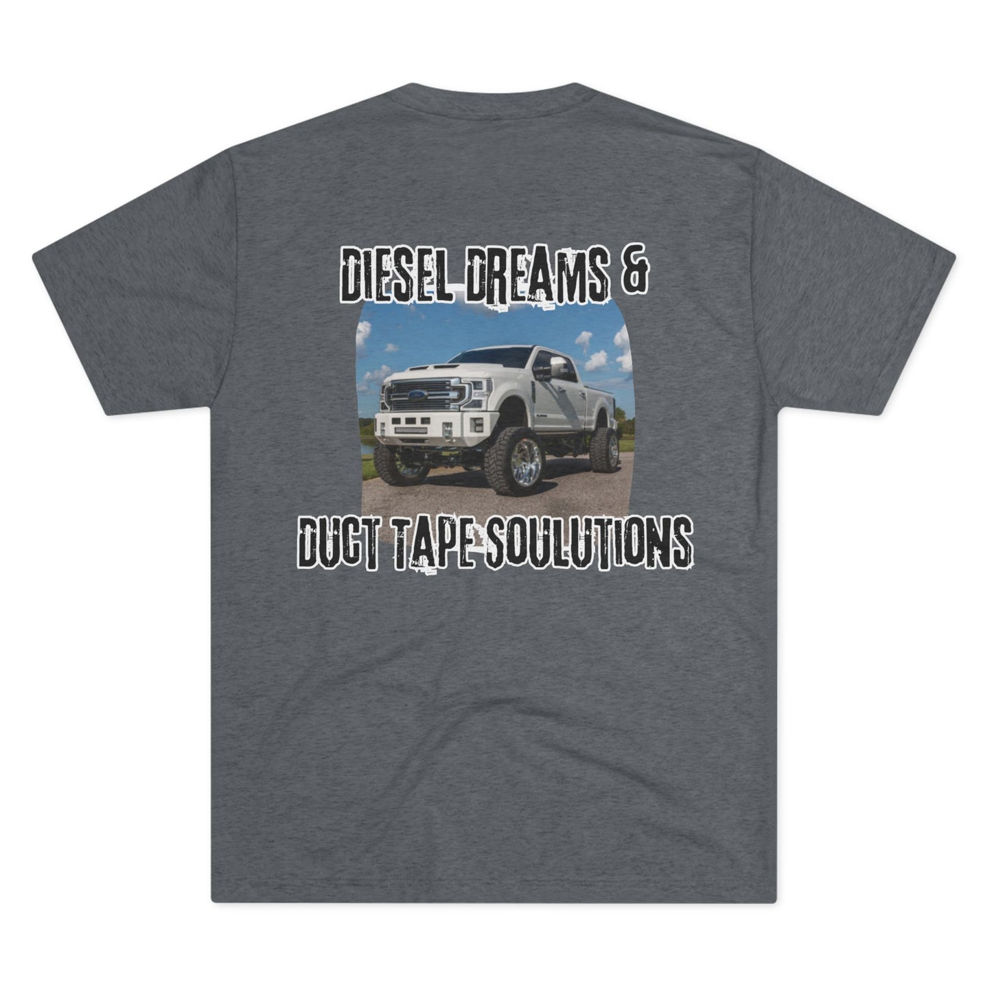 Fueled by horsepower and held together with duct tape. This tee’s for the diesel dreamers who get it done—loud, dirty, and full throttle. Built tough, just like you.