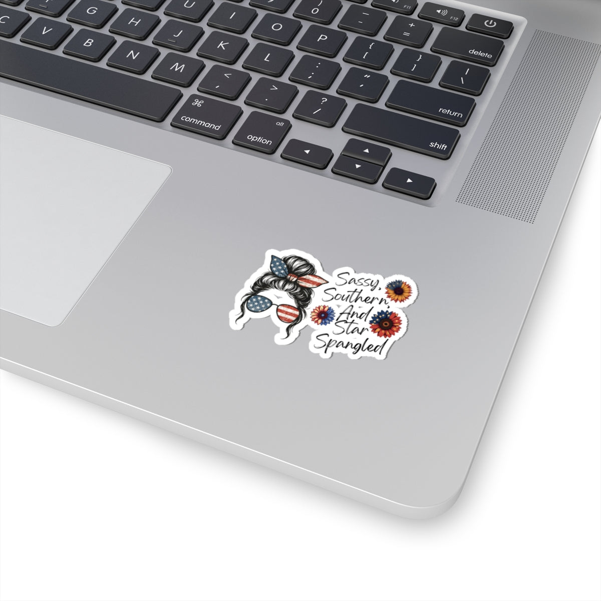 Add some attitude with this “Sassy, Southern, and Star Spangled” sticker! Bold, patriotic, and full of charm—perfect for water bottles, laptops, or wherever you show off your style.
