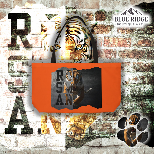 Totes Roarin’ | Rosman Tigers Double-Sided Canvas Bag | Weekender Bag