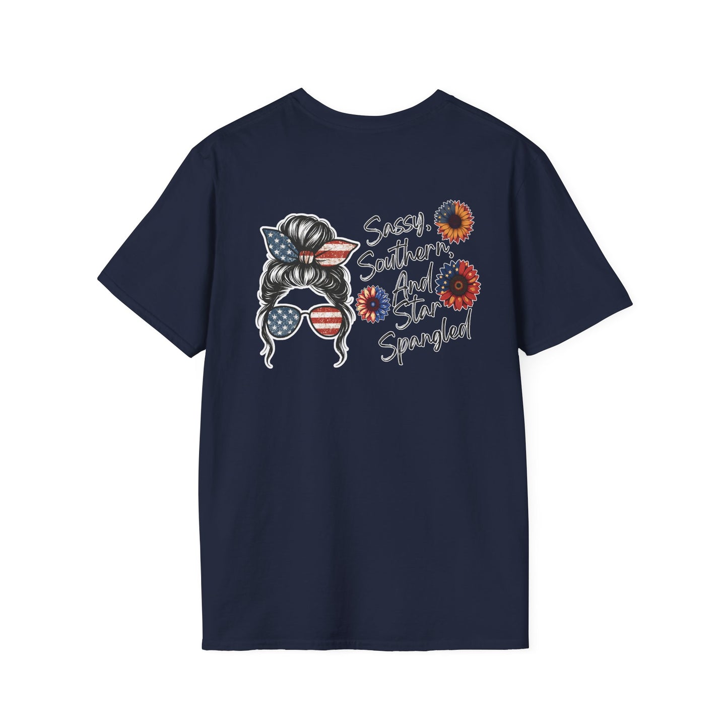 Bold, proud, and full of Southern sass. This “Sassy, Southern, and Star Spangled” tee is perfect for fireworks, front porches, and raising a little patriotic hell.