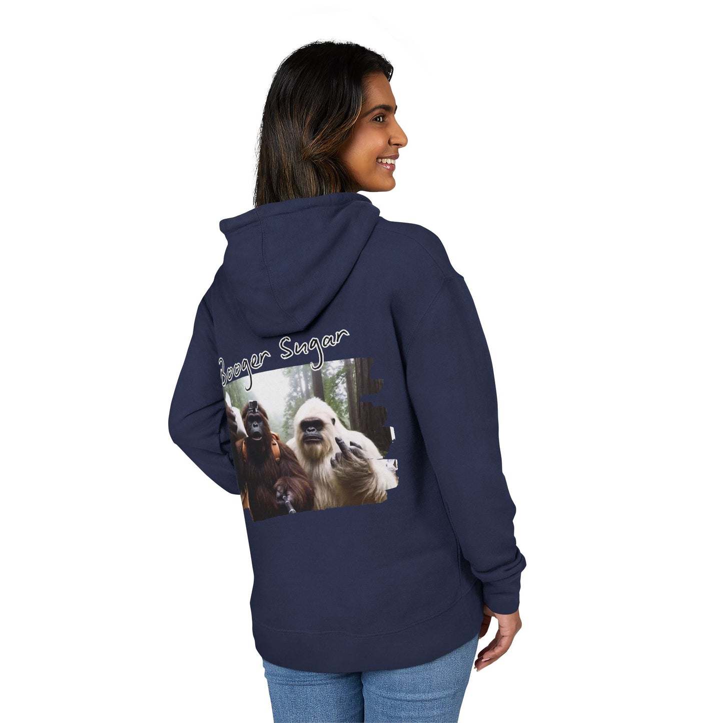 Bigfoot and Yeti talkin’ booger sugar like it’s forest gossip. This hoodie’s chaotic, cozy, and built for cryptid-core legends. Wear it loud—mythical ain’t even the half of it.