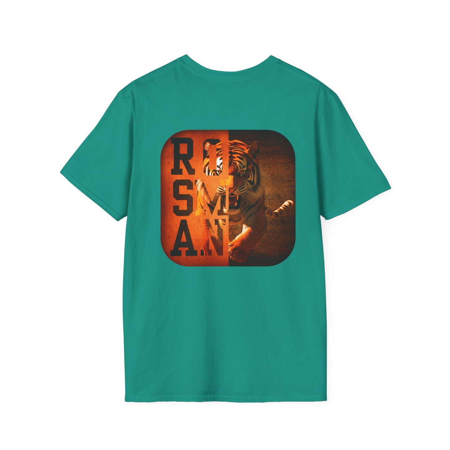 Rosman Tigers Faith & Pride Tee – Cross & Paw Front | Bold Tiger Back Design